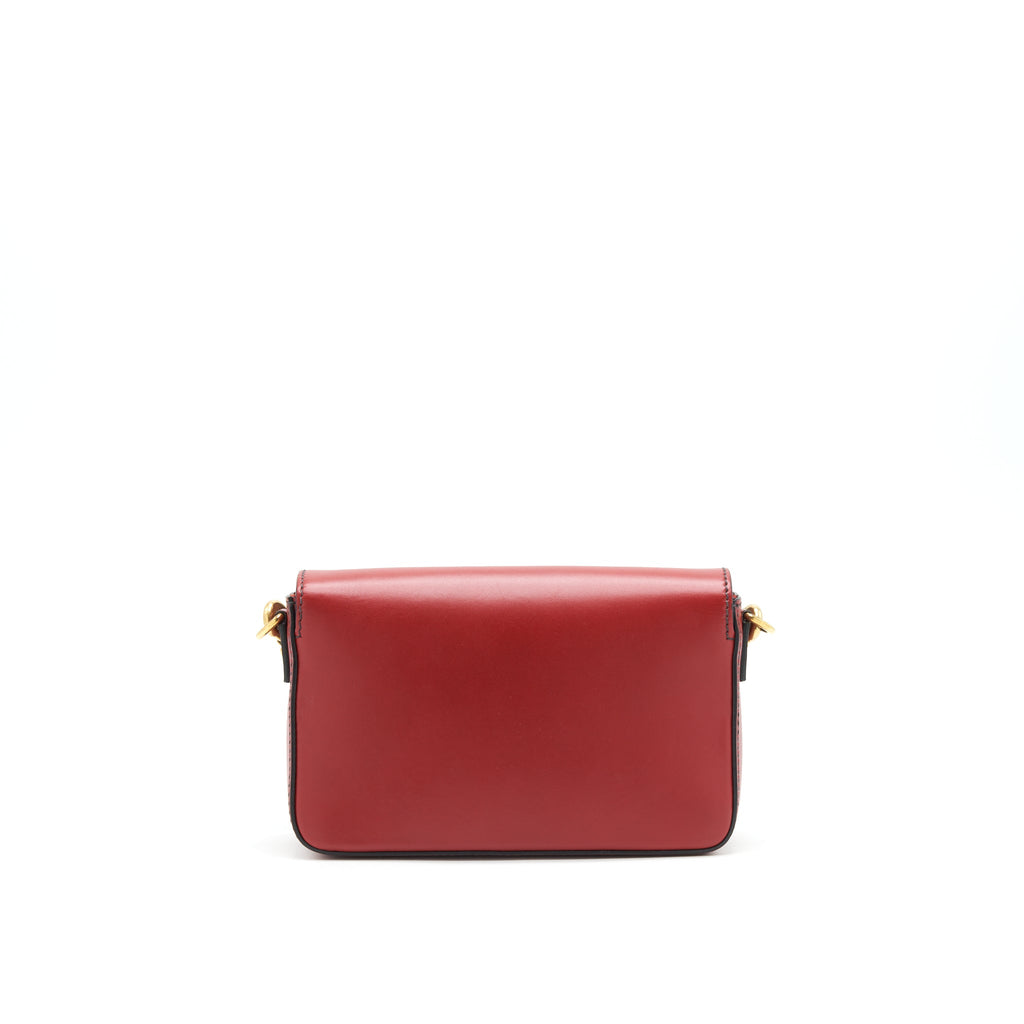 DIOR J'ADIOR CLUTCH WITH HANDLE RED WITH GHW