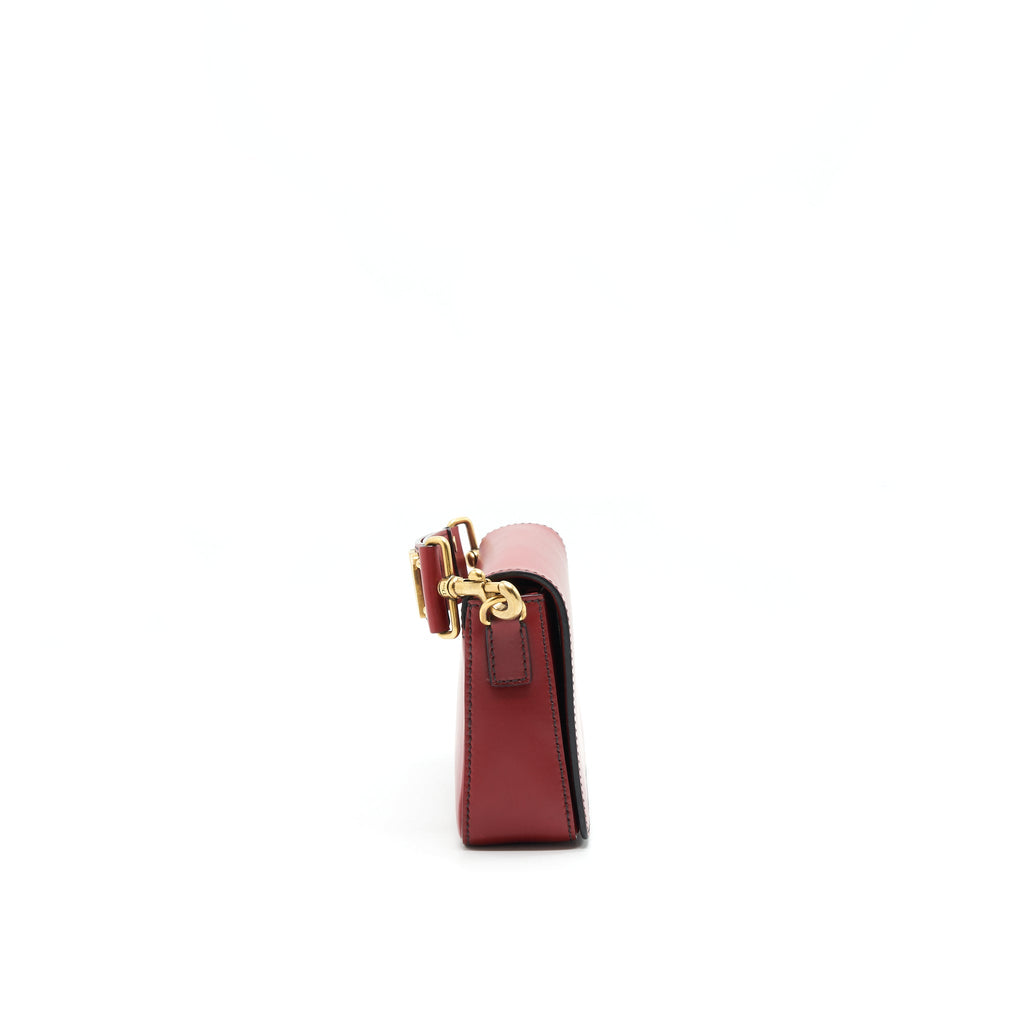 DIOR J'ADIOR CLUTCH WITH HANDLE RED WITH GHW
