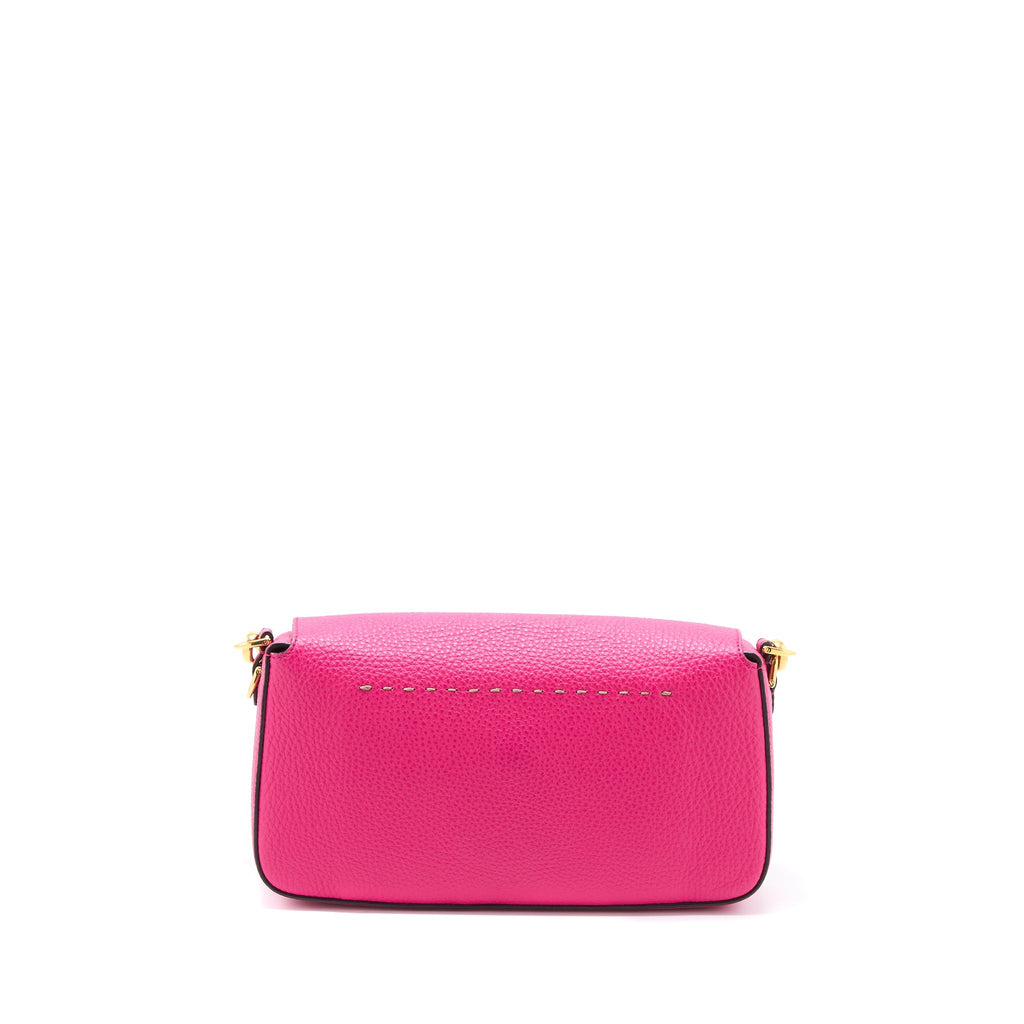 FENDI BAGUETTE BAG CALFSKIN PINK GHW