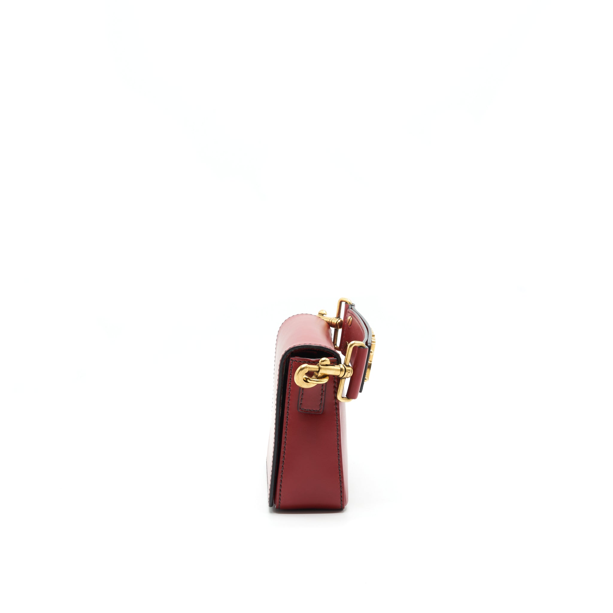 DIOR J'ADIOR CLUTCH WITH HANDLE RED WITH GHW