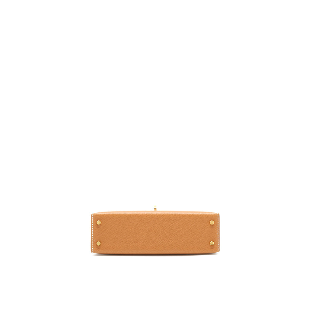 HERMES MINI KELLY 20CM EPSOM GOLD GHW