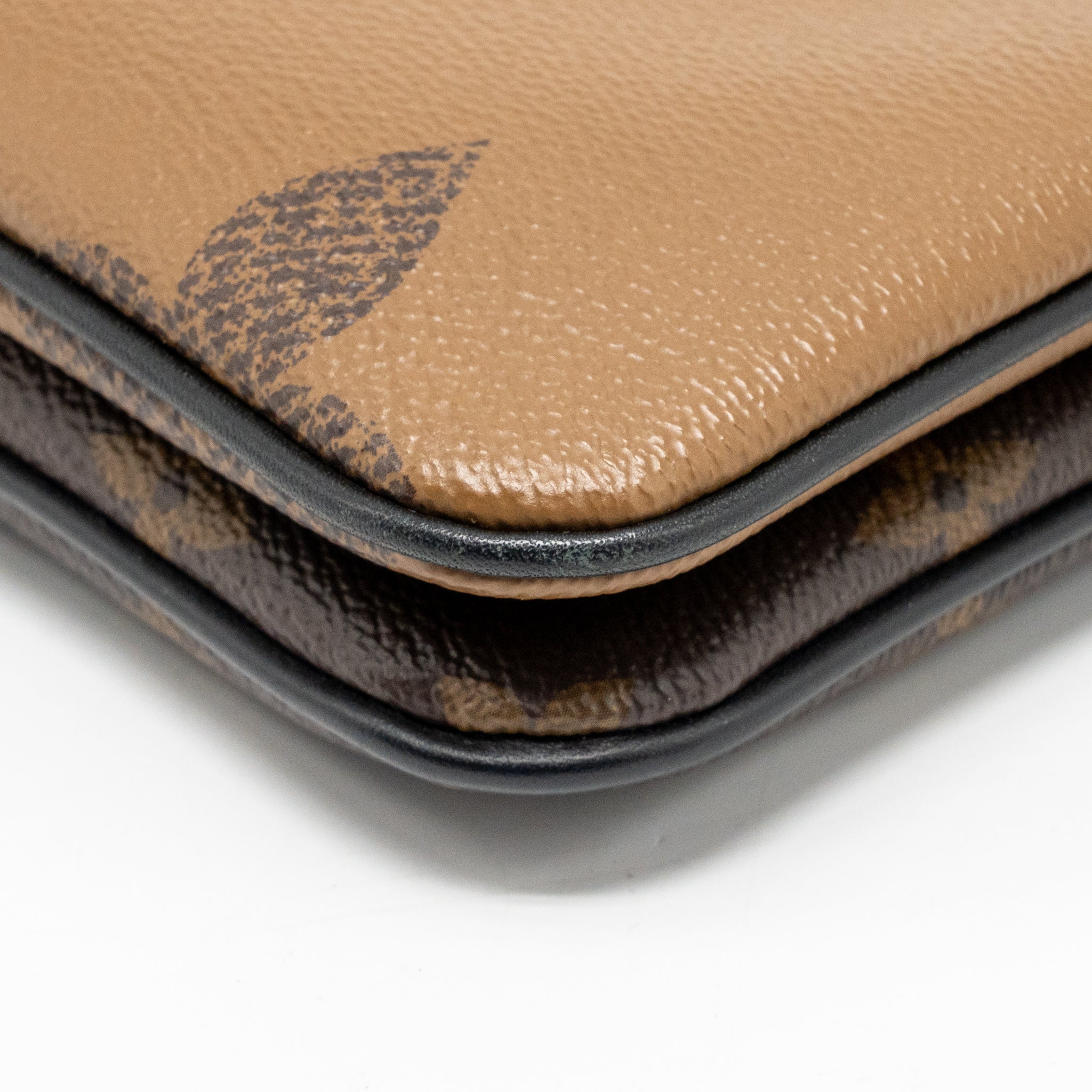 LOUIS VUITTON DOUBLE ZIP POCHETTE MONOGRAM CANVAS GHW