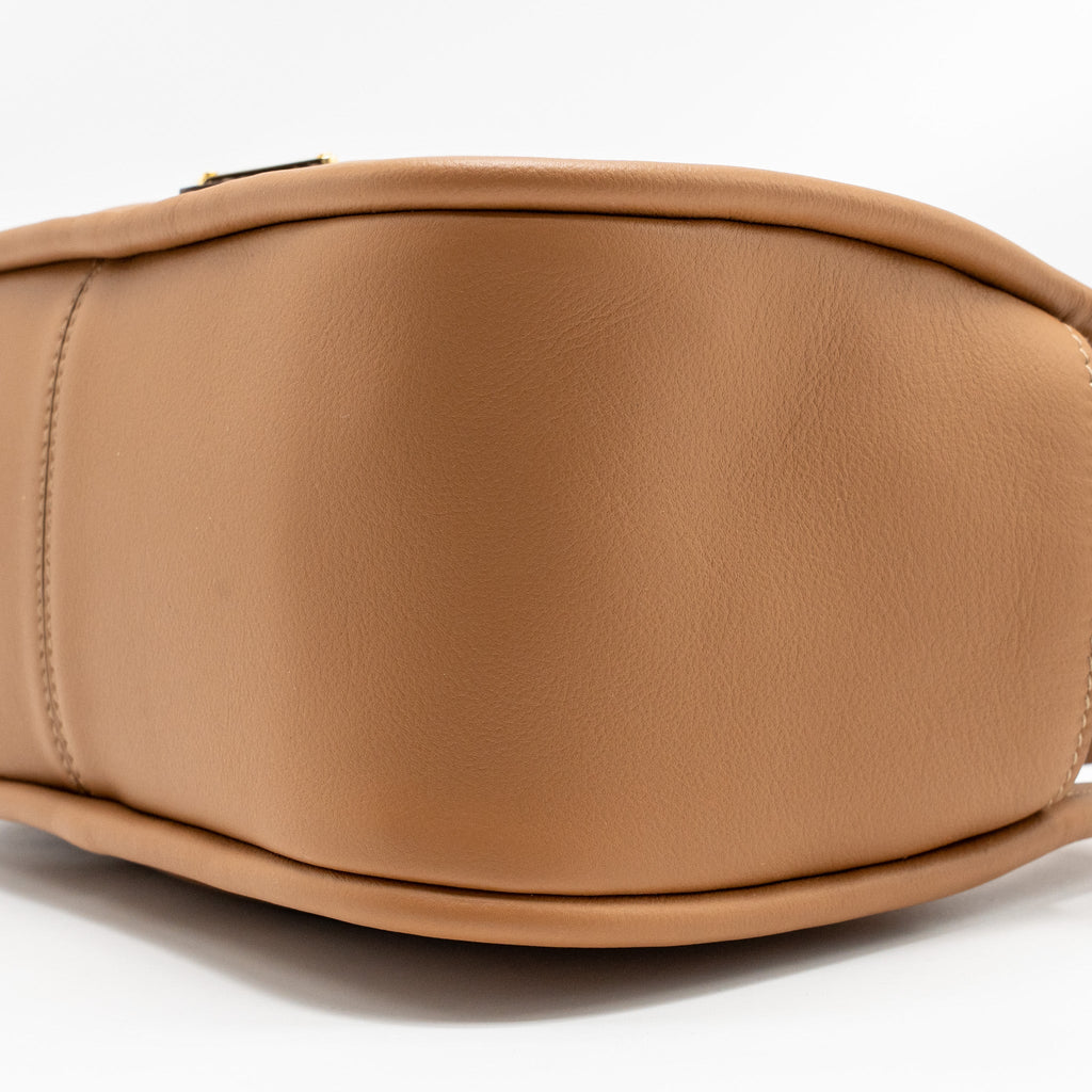 PRADA DARLING HANDBAG CALFSKIN CARAMEL GHW