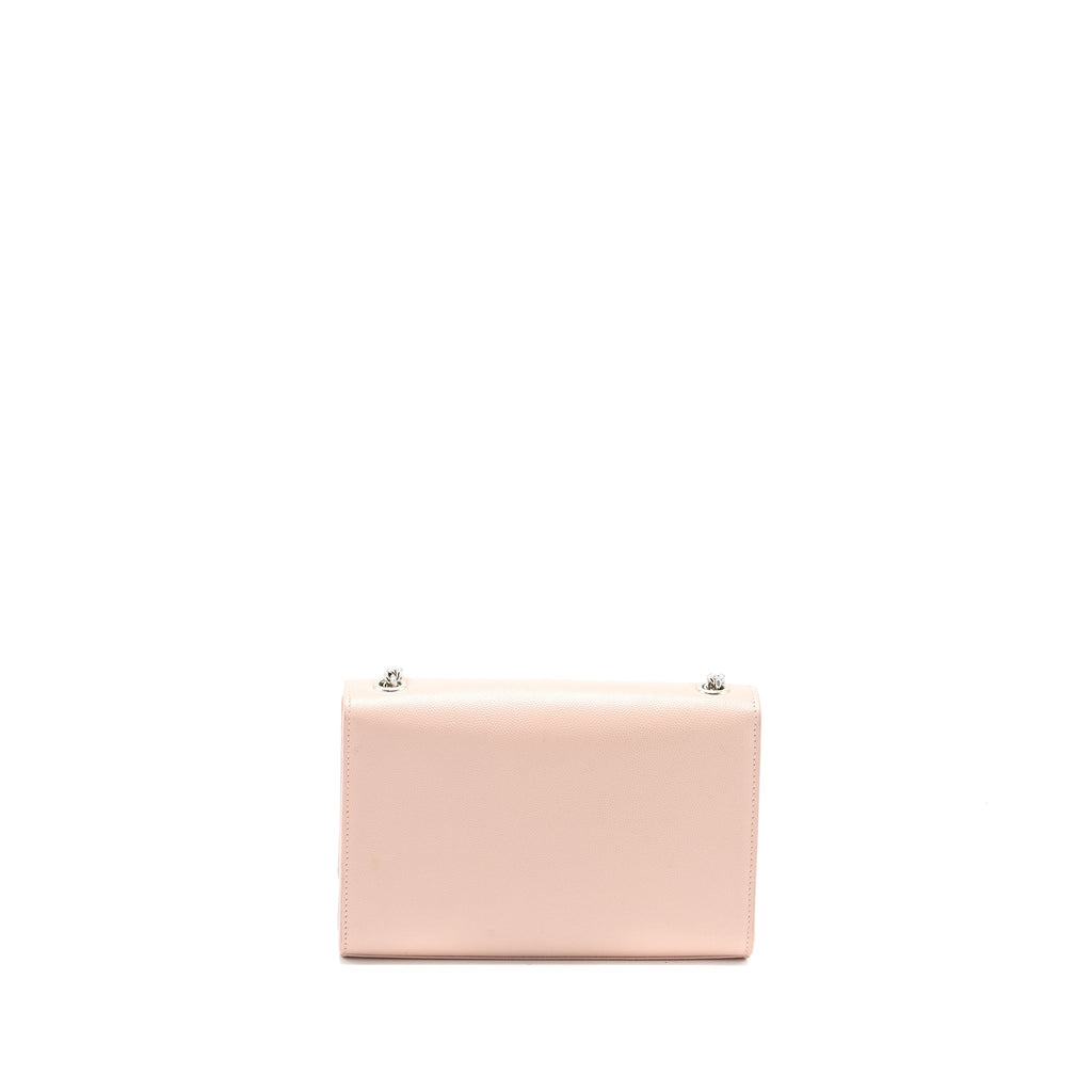 SAINT LAURENT KATE TASSEL GRAINED CALFSKIN PINK SHW
