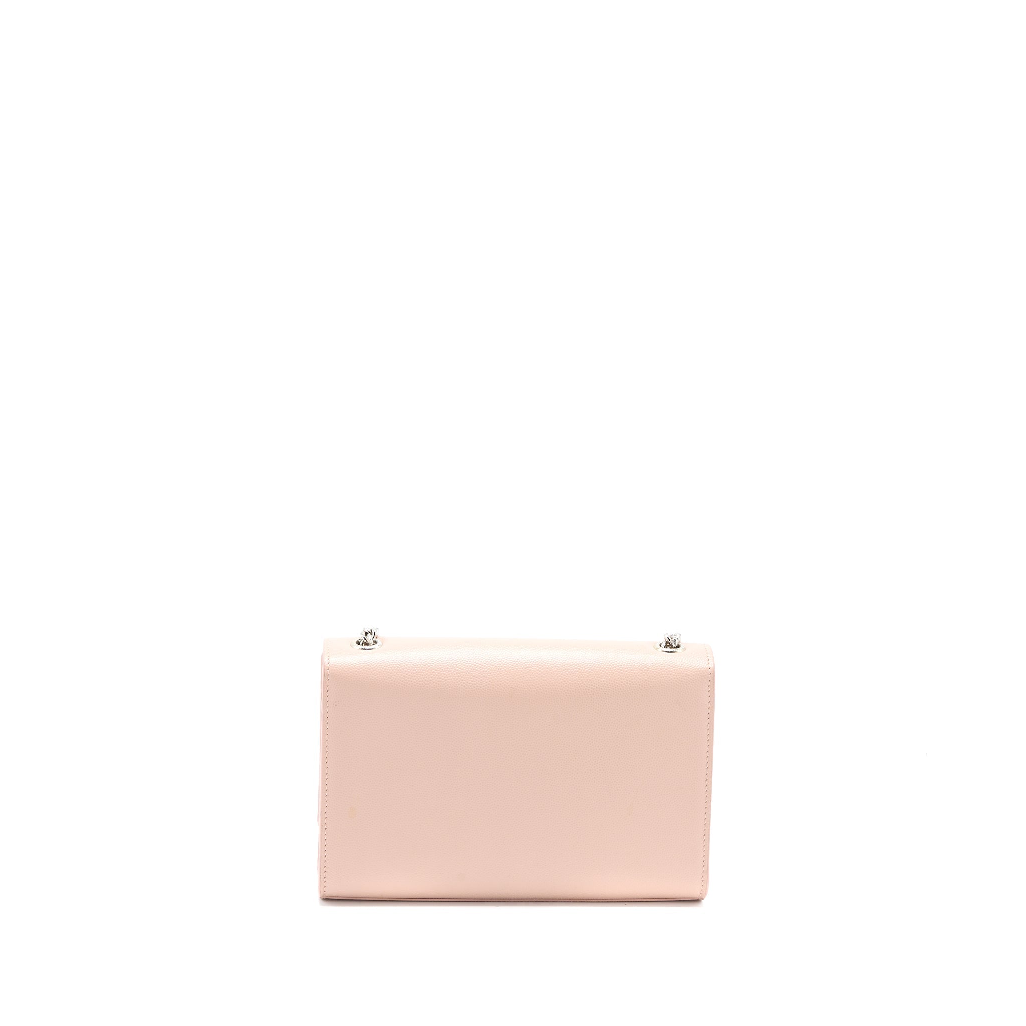 SAINT LAURENT KATE TASSEL GRAINED CALFSKIN PINK SHW