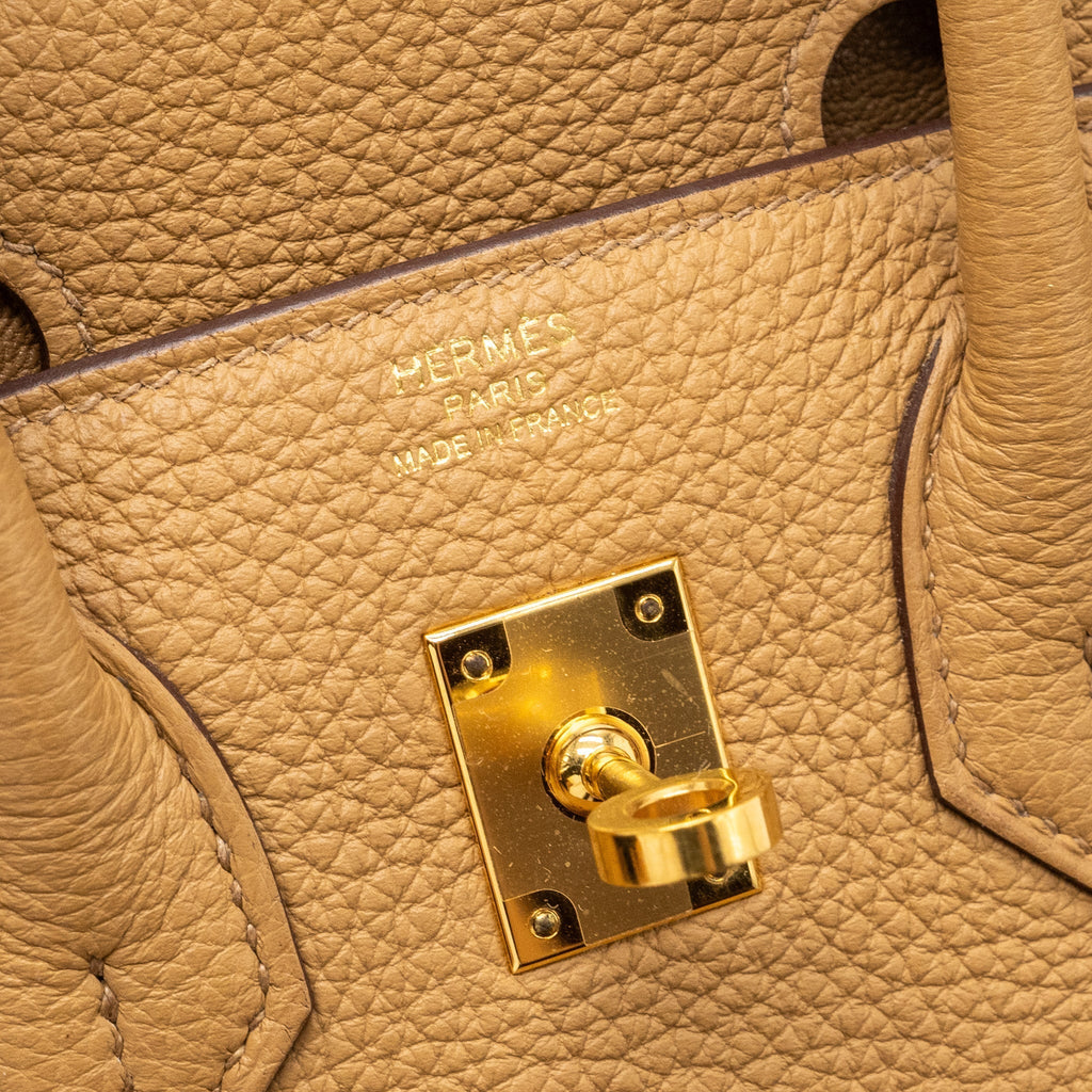 HERMES BIRKIN25 TOGO BISCUIT GHW