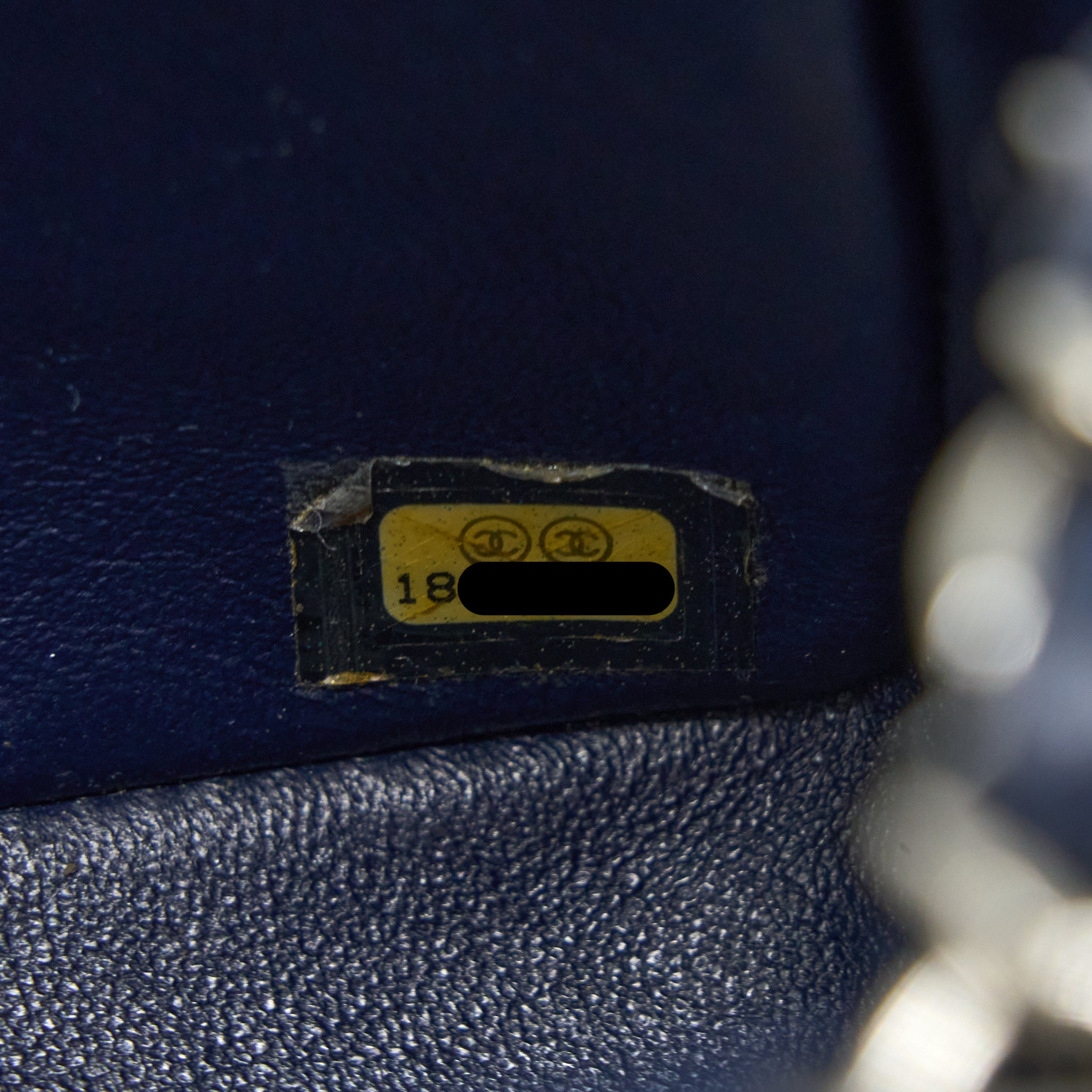 CHANEL CLASSIC MINI RECTANGULAR FLAP BAG CAVIAR NAVY SHW