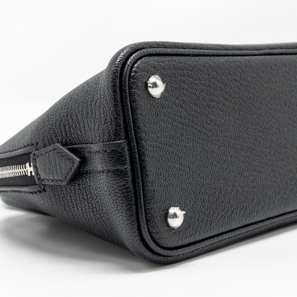 HERMES MINI BOLIDE 1923 CHÈVRE MYSORE BLACK SHW