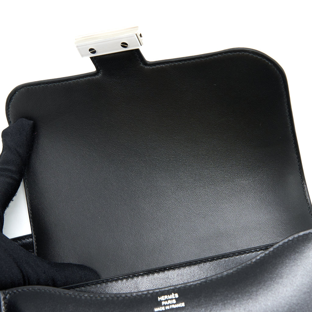 HERMES MINI CONSTANCE BOX BLACK SHW