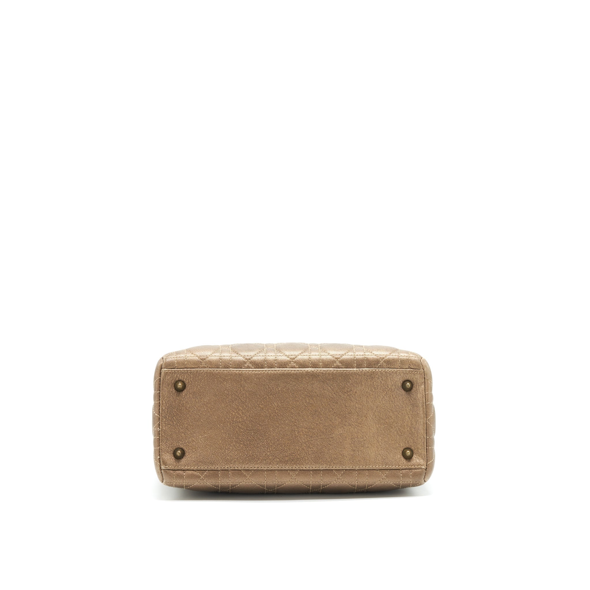 DIOR LADY DIOR MEDIUM IN BRONZE WITH BRONZE HARDWARE