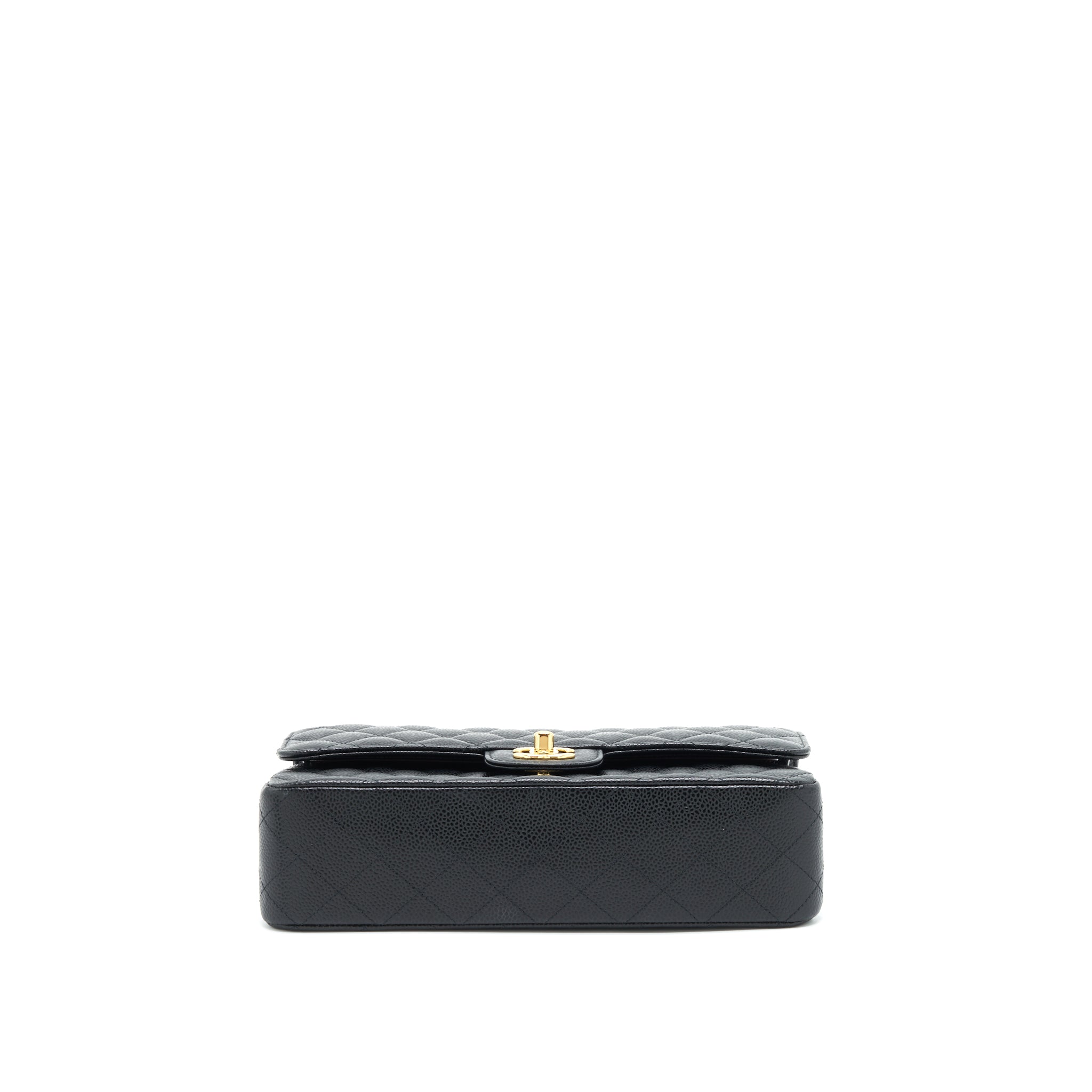 CHANEL MEDIUM CLASSIC FLAP BAG CAVIAR BLACK GHW