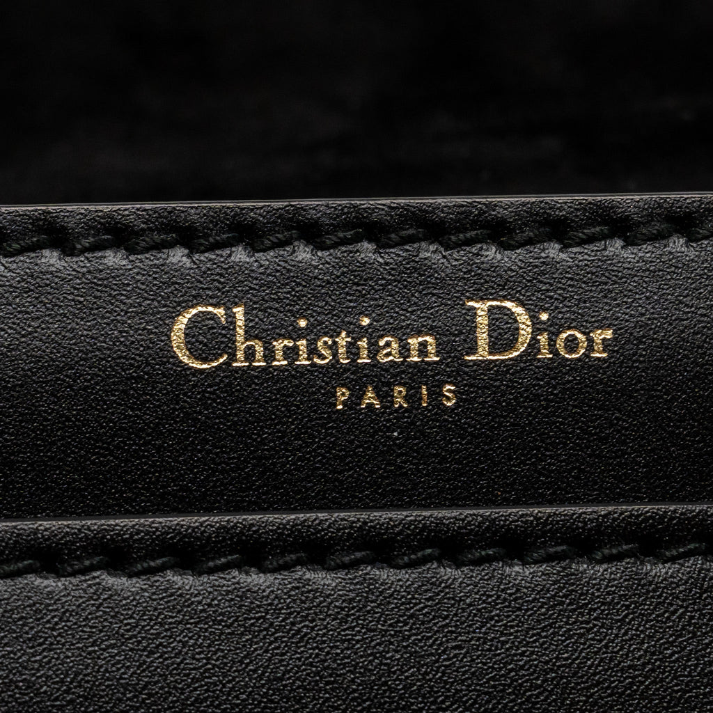 DIOR J'ADIOR MEDIUM FLAP BAG WITH CHAIN LEATHER BLACK GHW