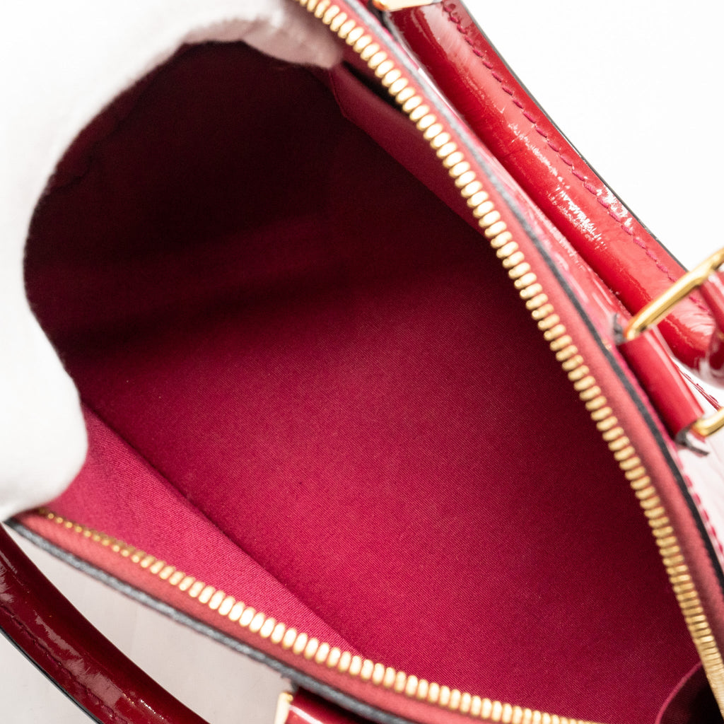 LOUIS VUITTON ALMA BB PATENT INDIAN ROSE GHW