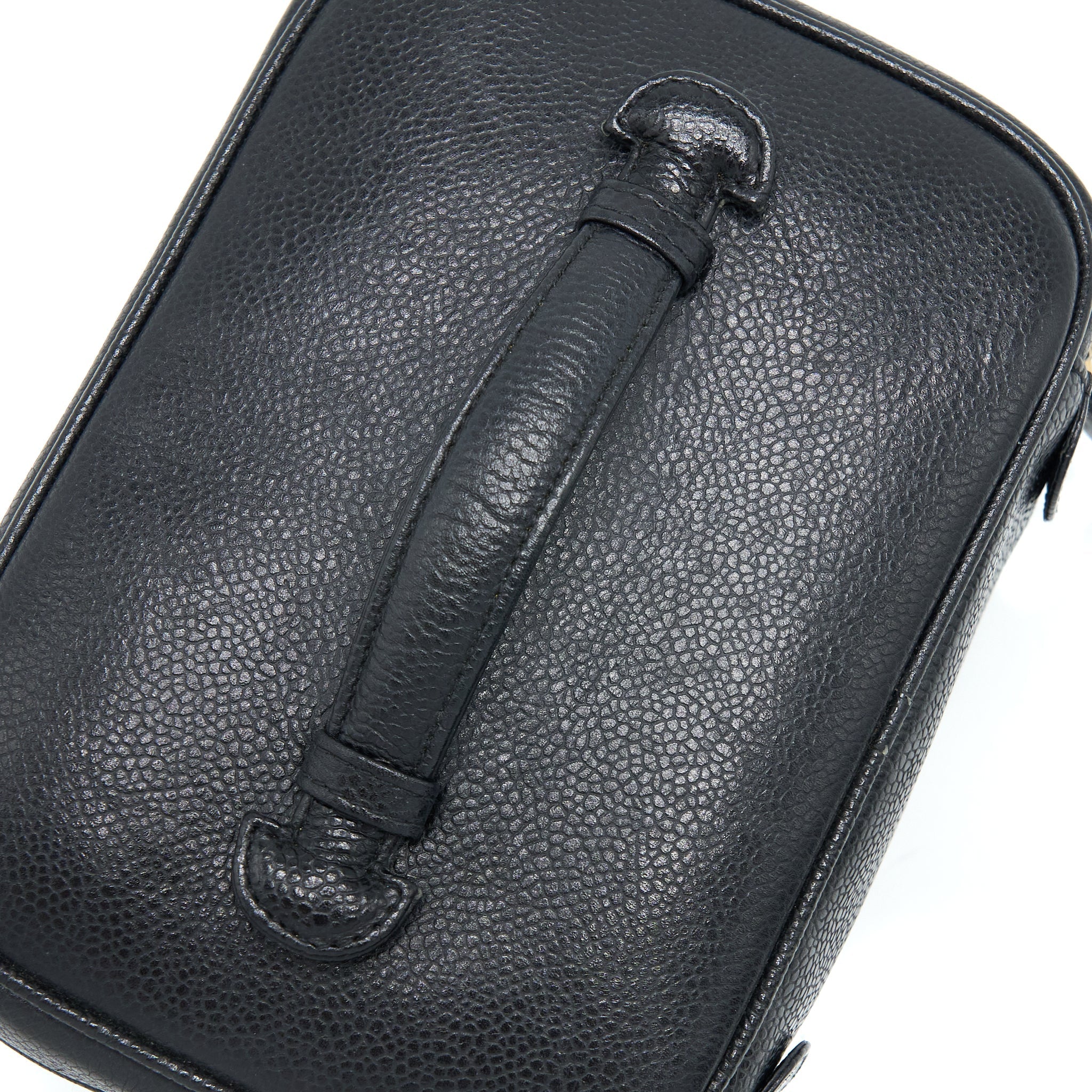 CHANEL VINTAGE VANITY CASE CAVIAR BLACK GHW