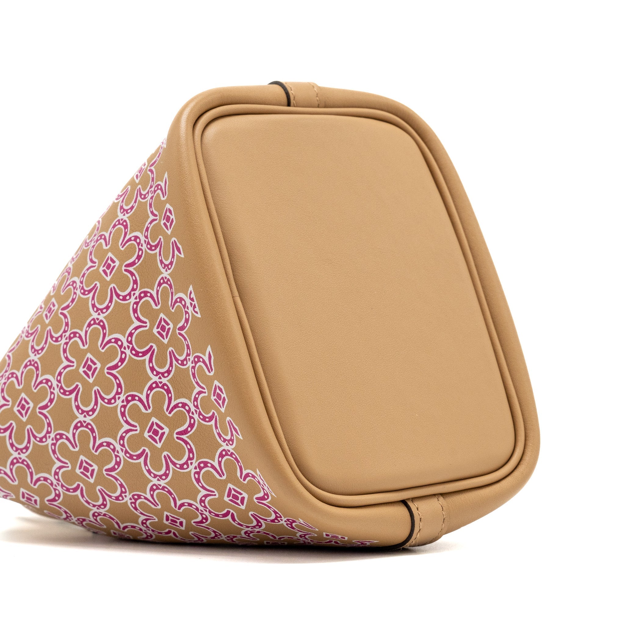 HERMES MICRO PICOTIN 14 LUCKY DAISY LOCK BAG SWIFT CHAI-ROSE-BLANC/ CHAI SHW