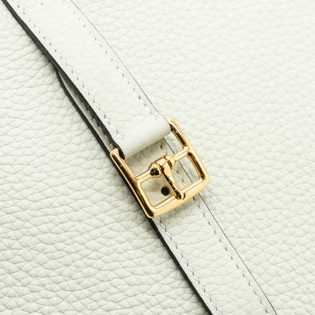 HERMES HALZAN 25 CLEMENCE GRIS NEVE / GRIS MEYER GHW
