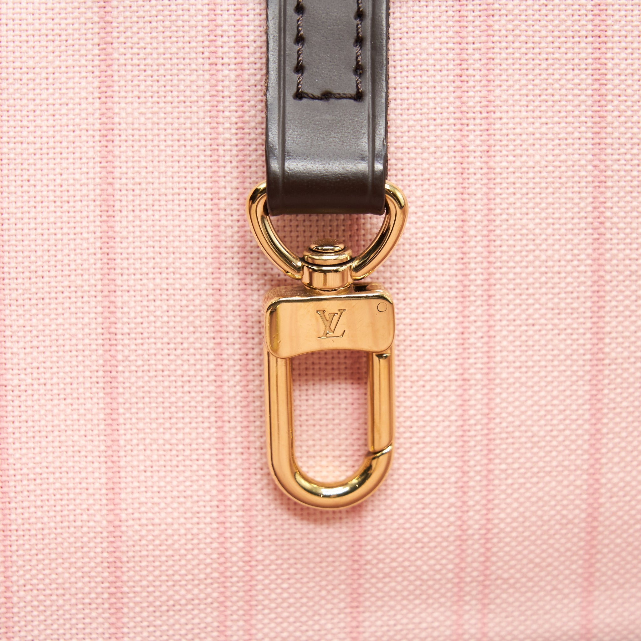 LOUIS VUITTON NEVERFULL MM DAMIER EBENE ROSE BALLERINE GHW