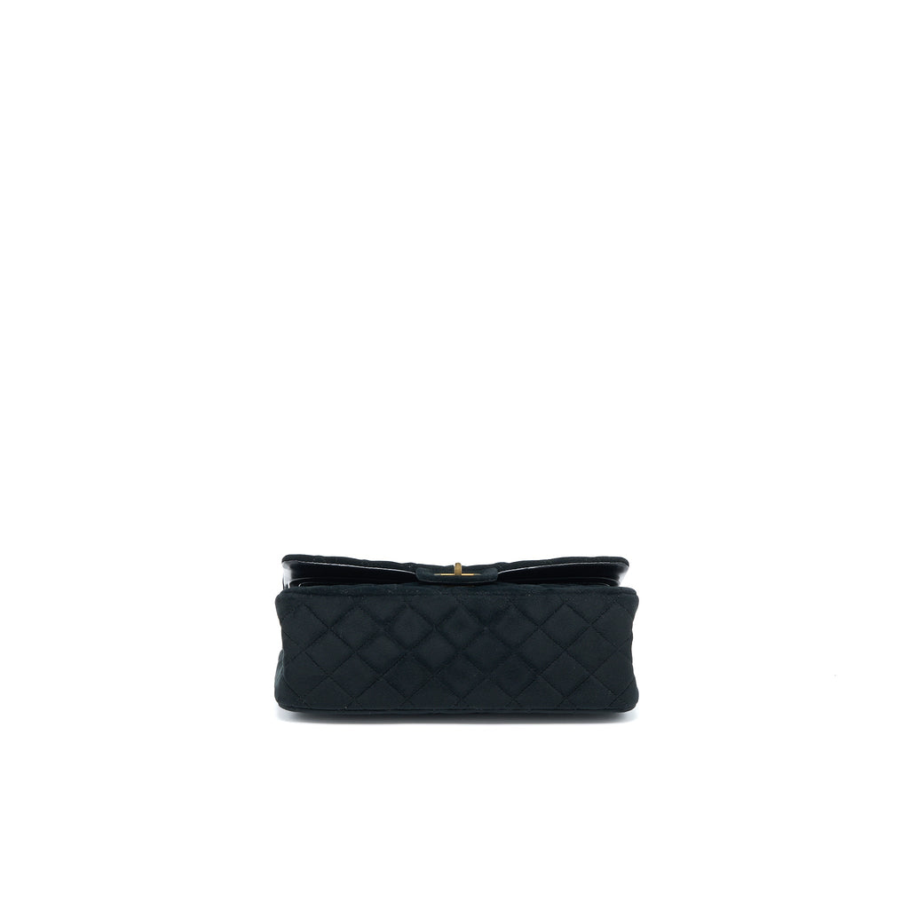 CHANEL SMALL 2.55 REISSUE FLAP BAG VELVET BLACK GHW
