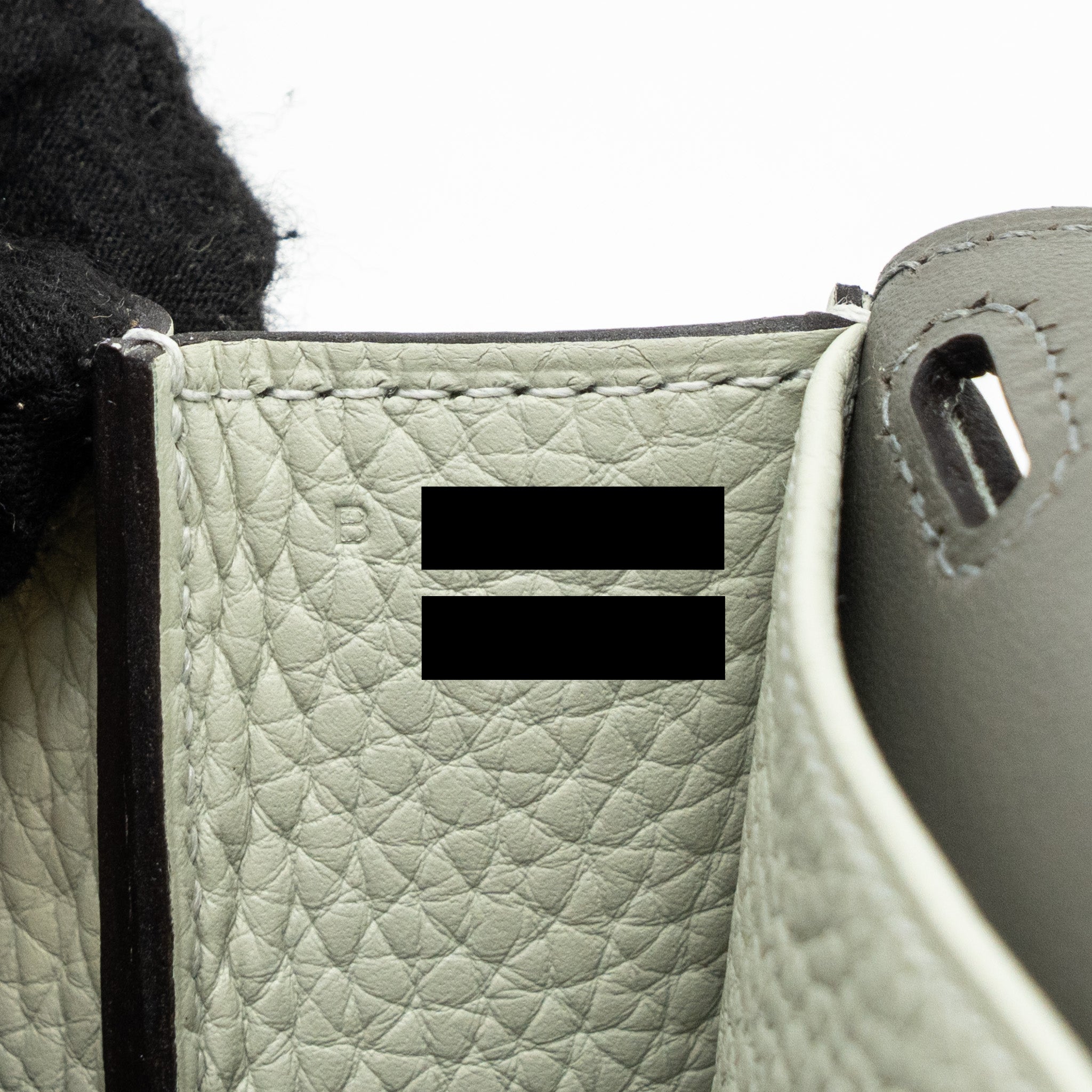 HERMES HALZAN 25 CLEMENCE GRIS NEVE / GRIS MEYER GHW