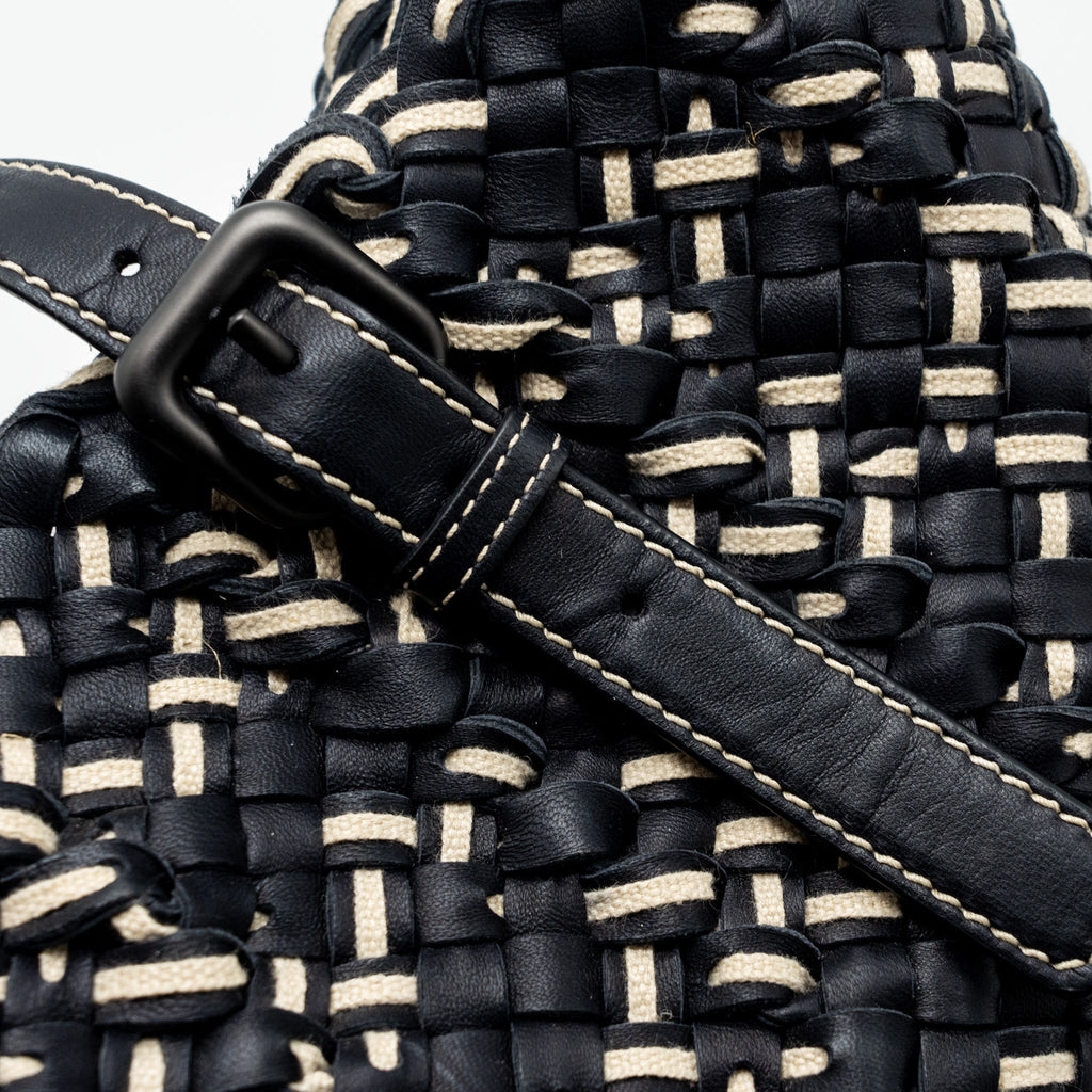 BOTTEGA VENETA TOTE BAG LEATHER DARK BLUE MULTICOLOUR BLACK HARDWARE