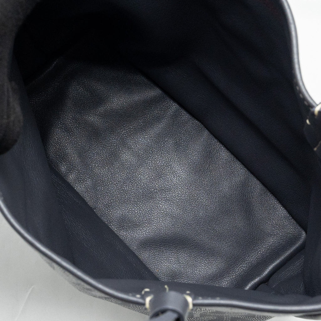 GOYARD MINI ANJOU TOTE BAG  GOYARDLINE CANVAS / LEATHER GREY SHW