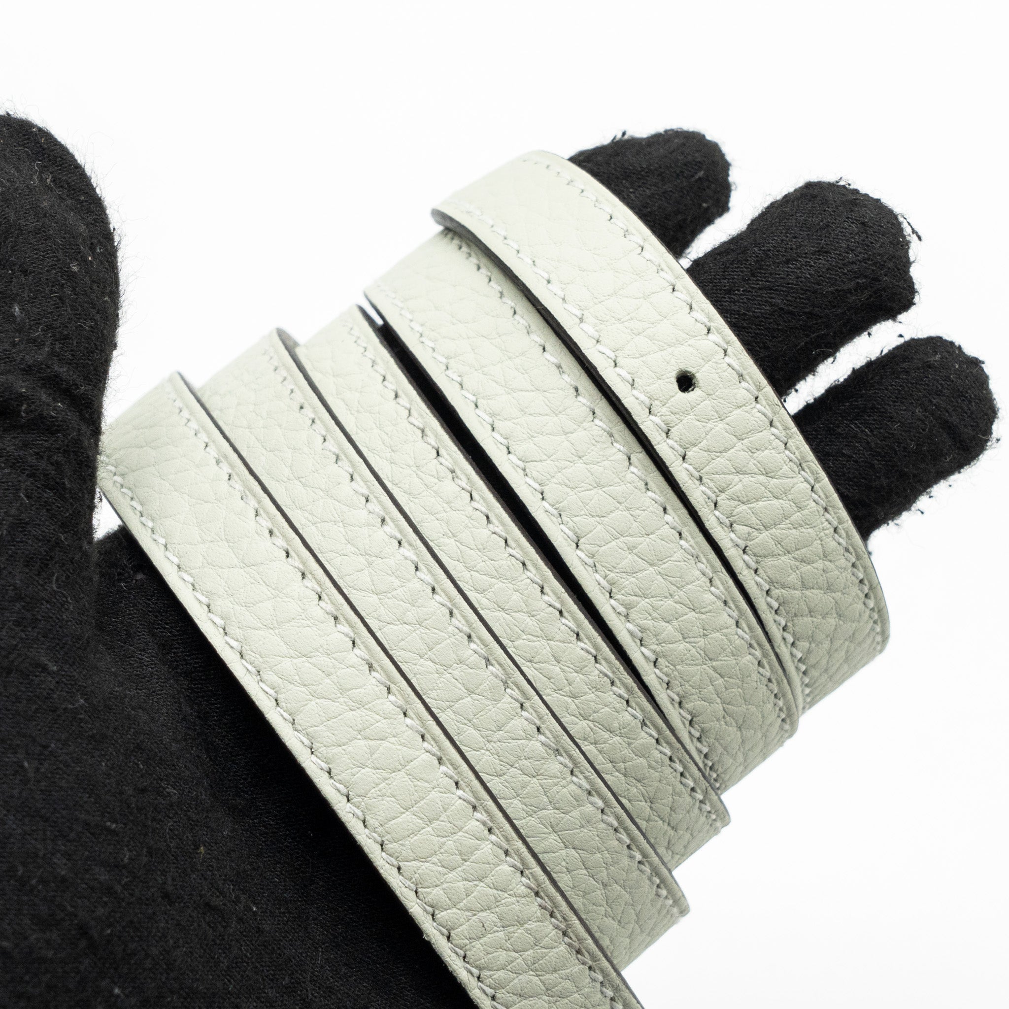 HERMES HALZAN 25 CLEMENCE GRIS NEVE / GRIS MEYER GHW