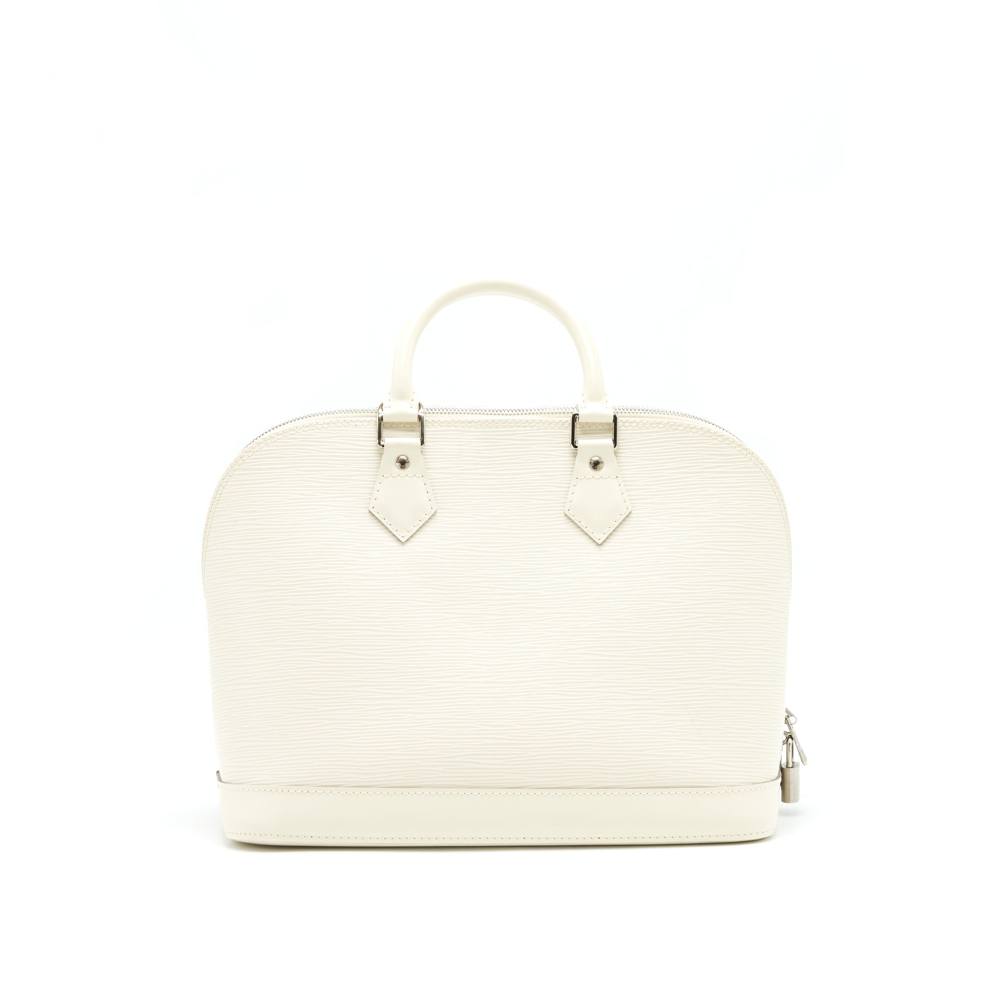 LOUIS VUITTON ALMA MM EPI LEATHER WHITE SHW