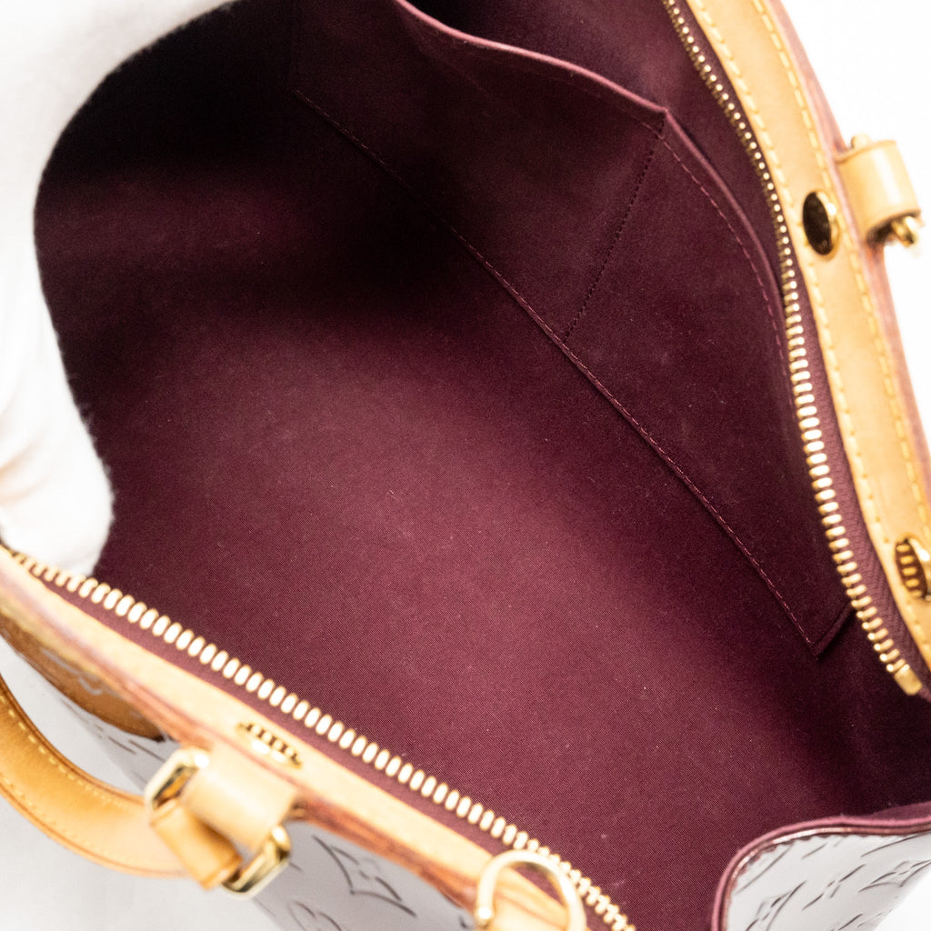 LOUIS VUITTON VERNIS BREA PATENT BURGUNDY AMARANTE GHW