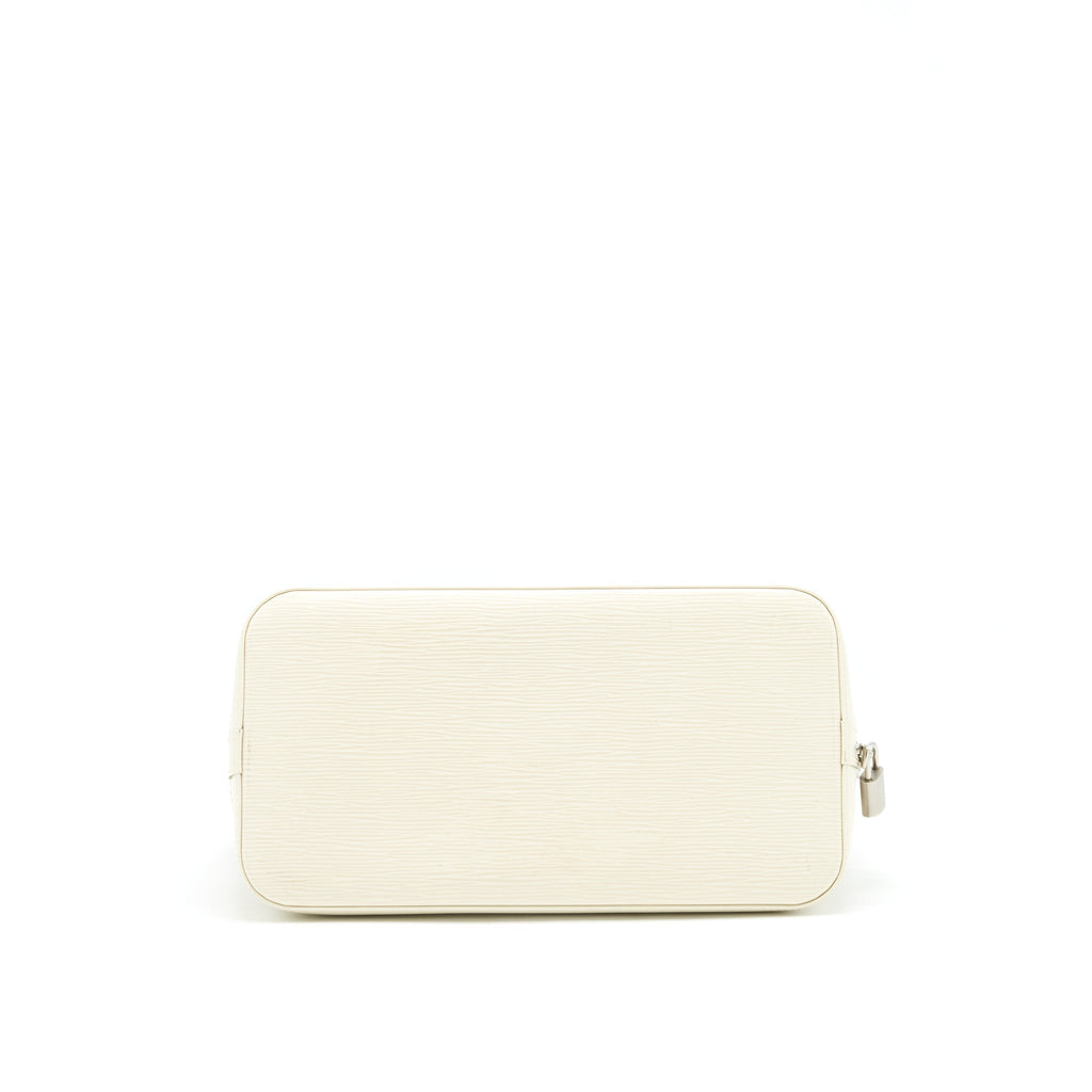 LOUIS VUITTON ALMA MM EPI LEATHER WHITE SHW