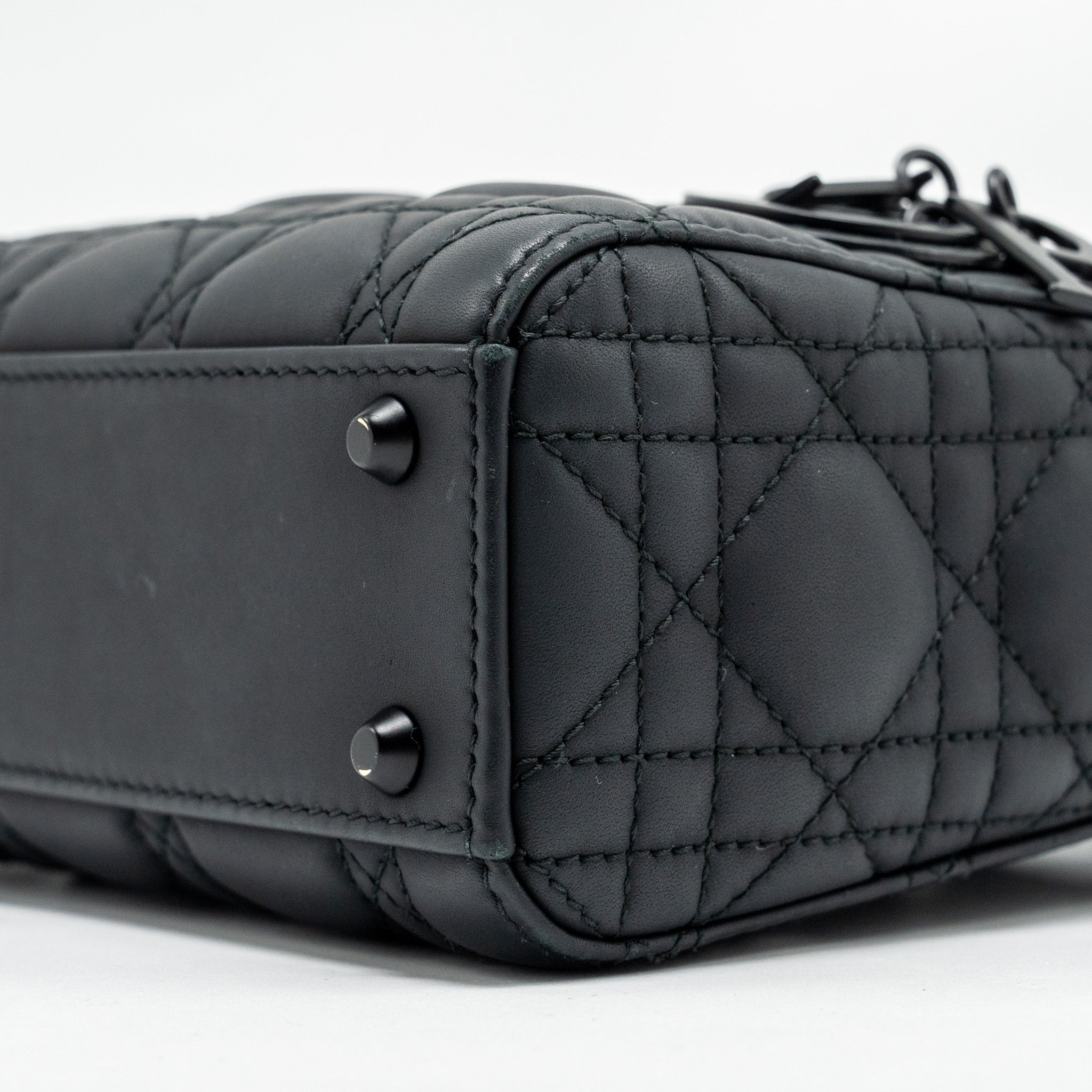 DIOR MINI LADY DIOR CALFSKIN SO BLACK