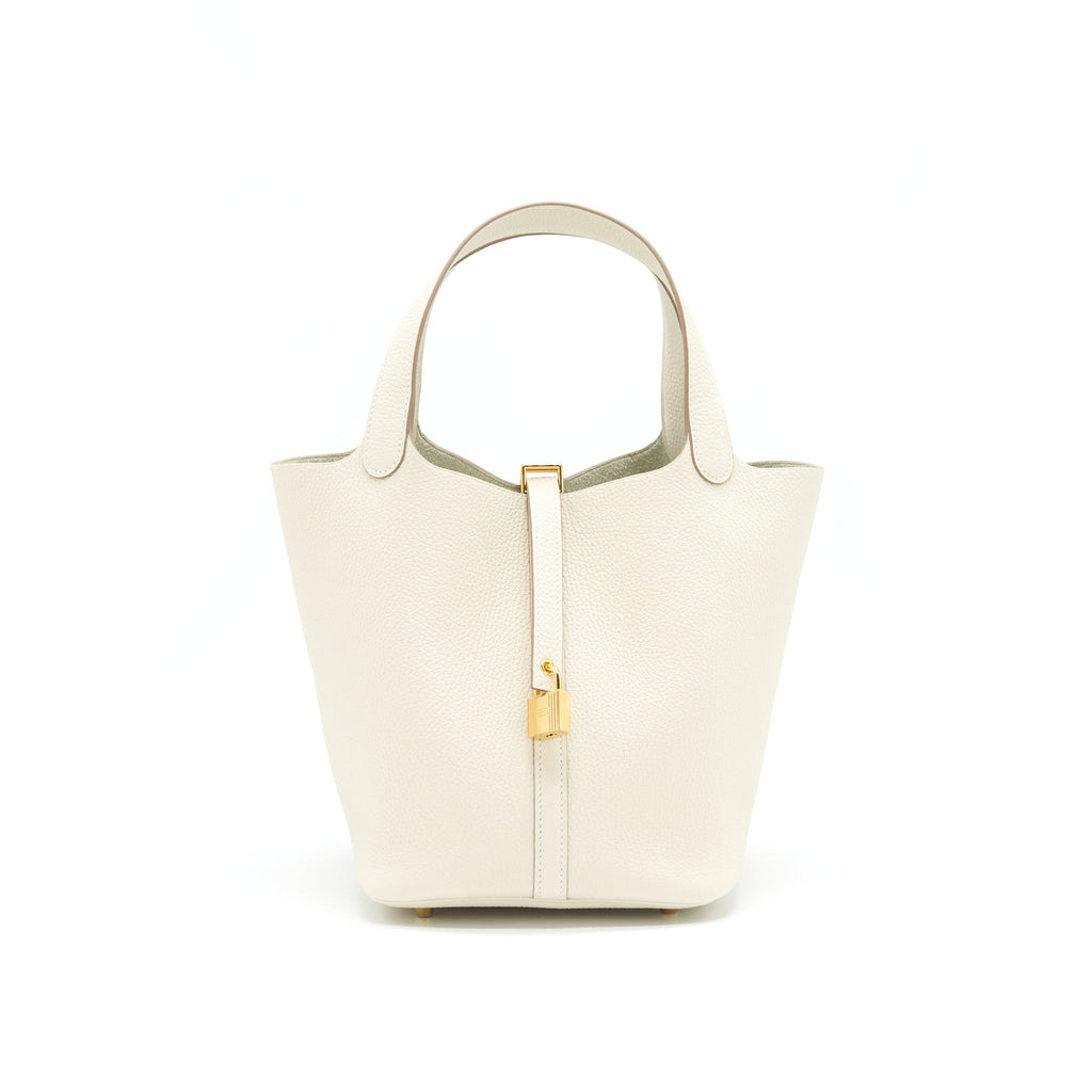HERMES PICOTIN 22 LOCK BAG 10 CRAIE GHW