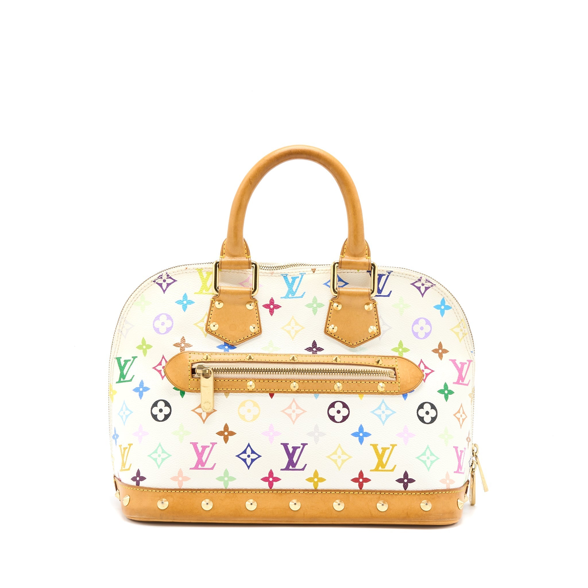 LOUIS VUITTON ALMA BAG MONOGRAM CANVAS WHITE/MULTICOLOURED GHW