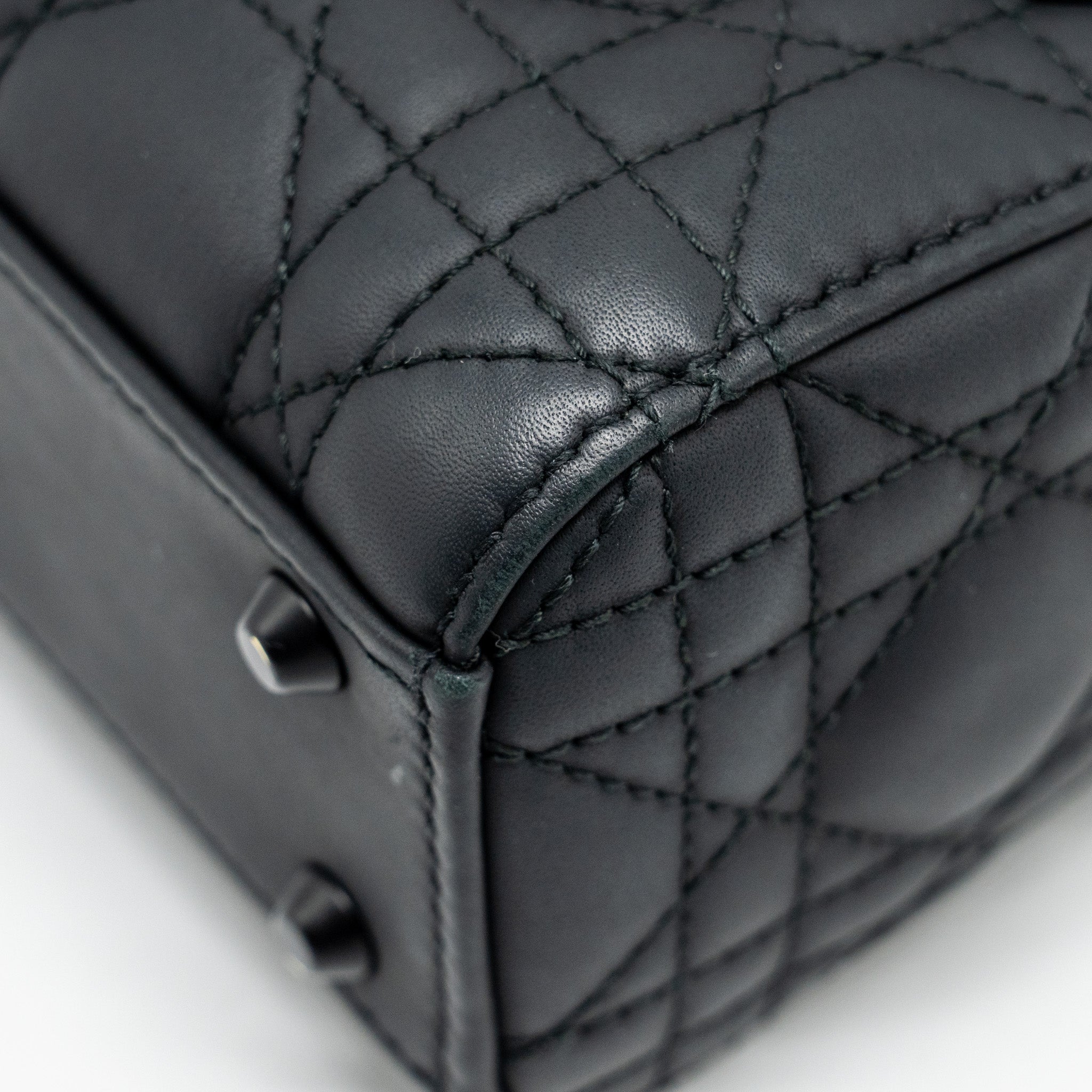 DIOR MINI LADY DIOR CALFSKIN SO BLACK