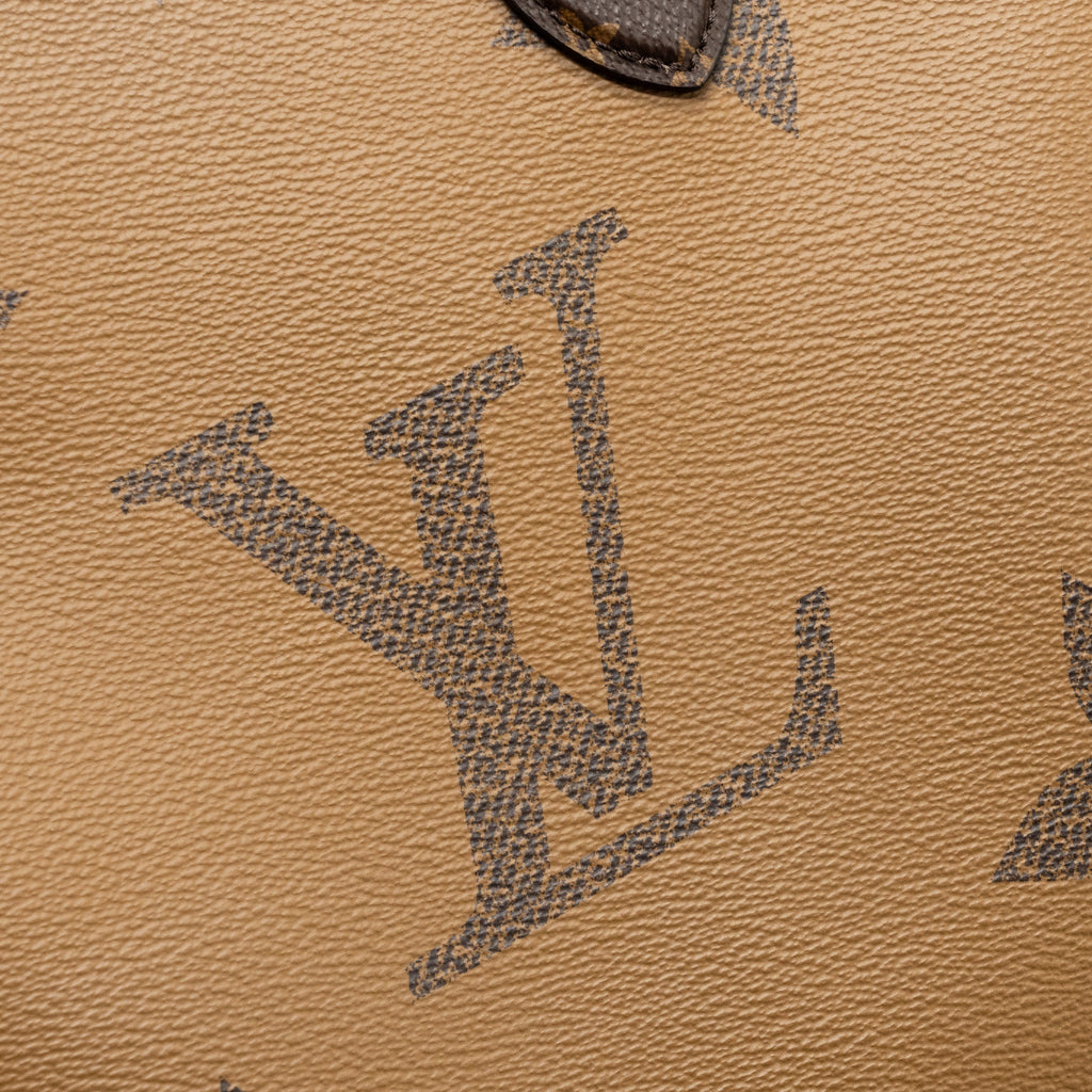 LOUIS VUITTON ONTHEGO MM MONOGRAM REVERSE CANVAS GHW