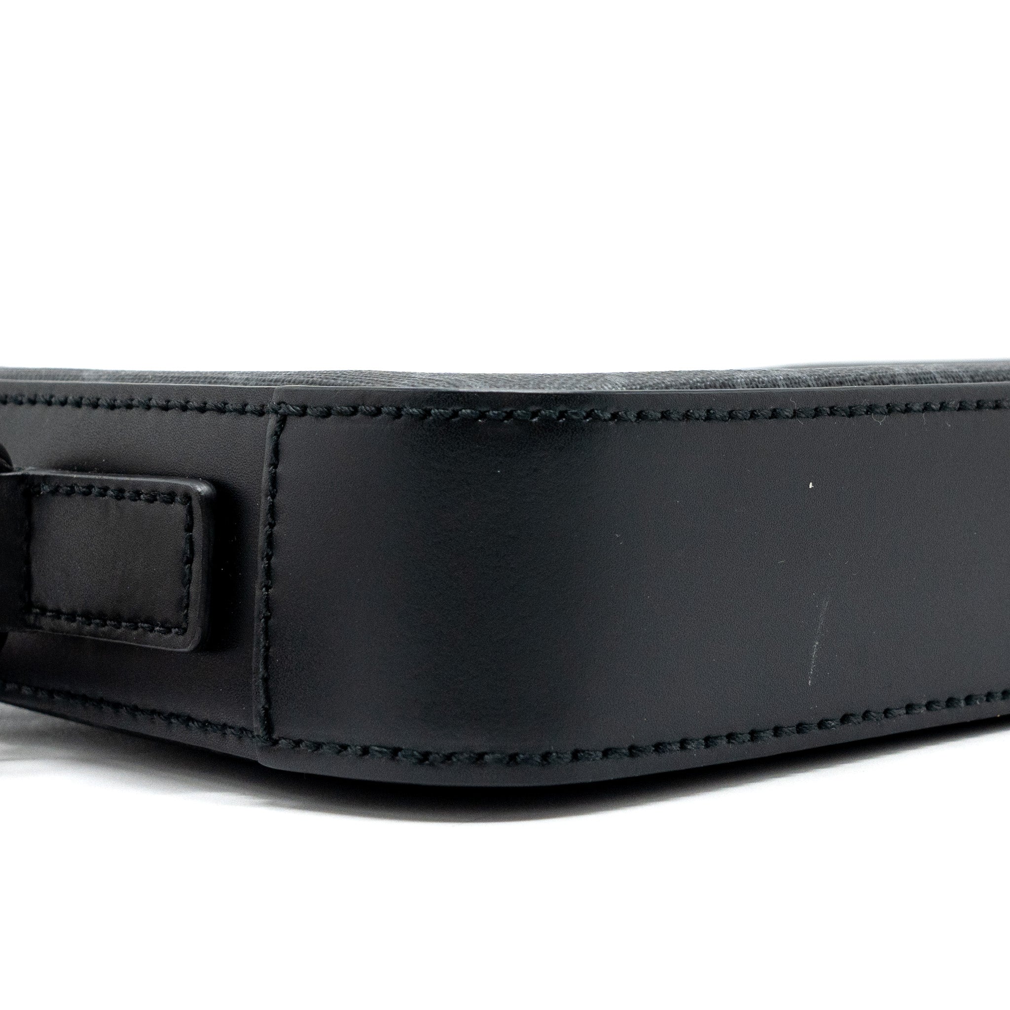 GUCCI CLUTCH GG SUPREME CANVAS BLACK SHW
