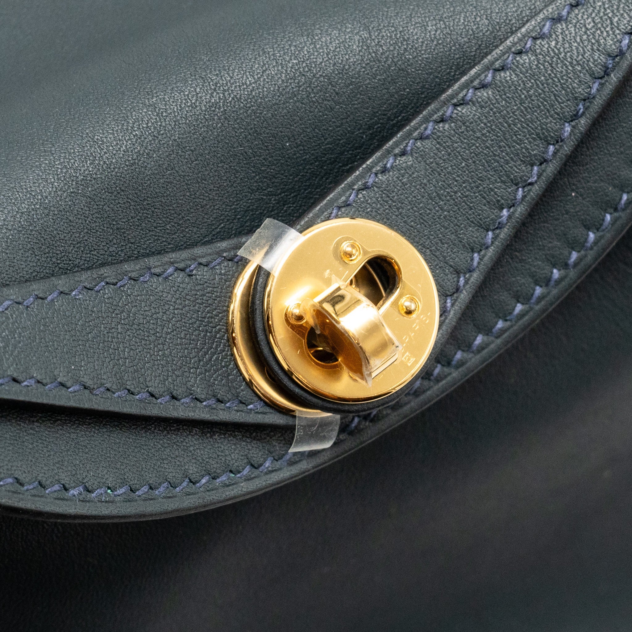 HERMES MINI LINDY VERSO BAG SWIFT VERT ROUSSEAU/MALACHITE GHW