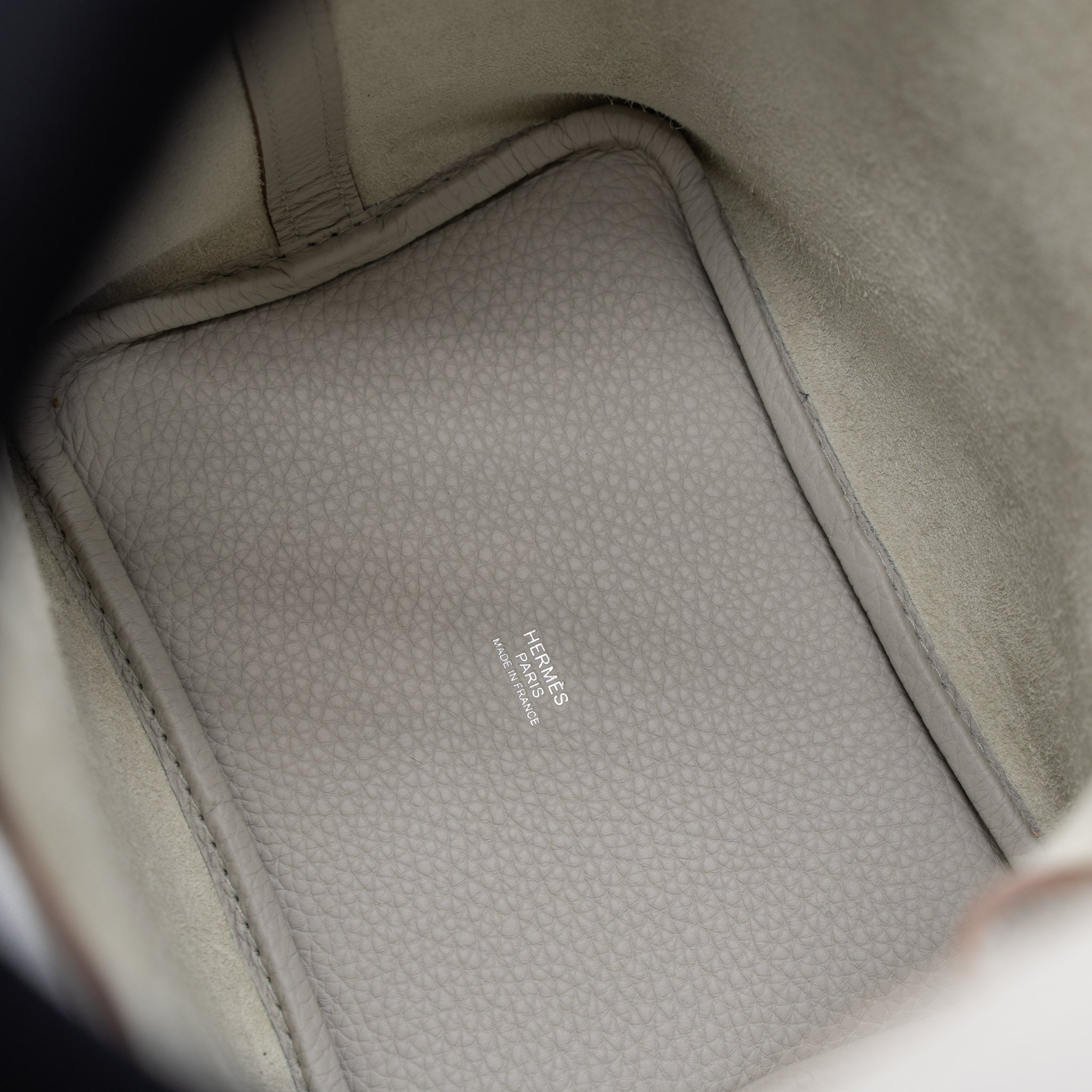 HERMES PICOTIN 18 LOCK BAG CLEMENCE GRIS PERLE SHW