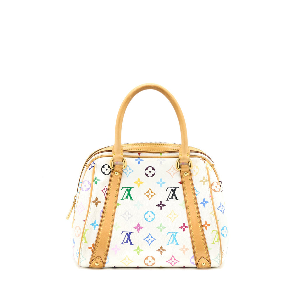 LOUIS VUITTON VINTAGE BOWLING BAG MONOGRAM CANVAS WHITE/MULTICOLOUR GHW