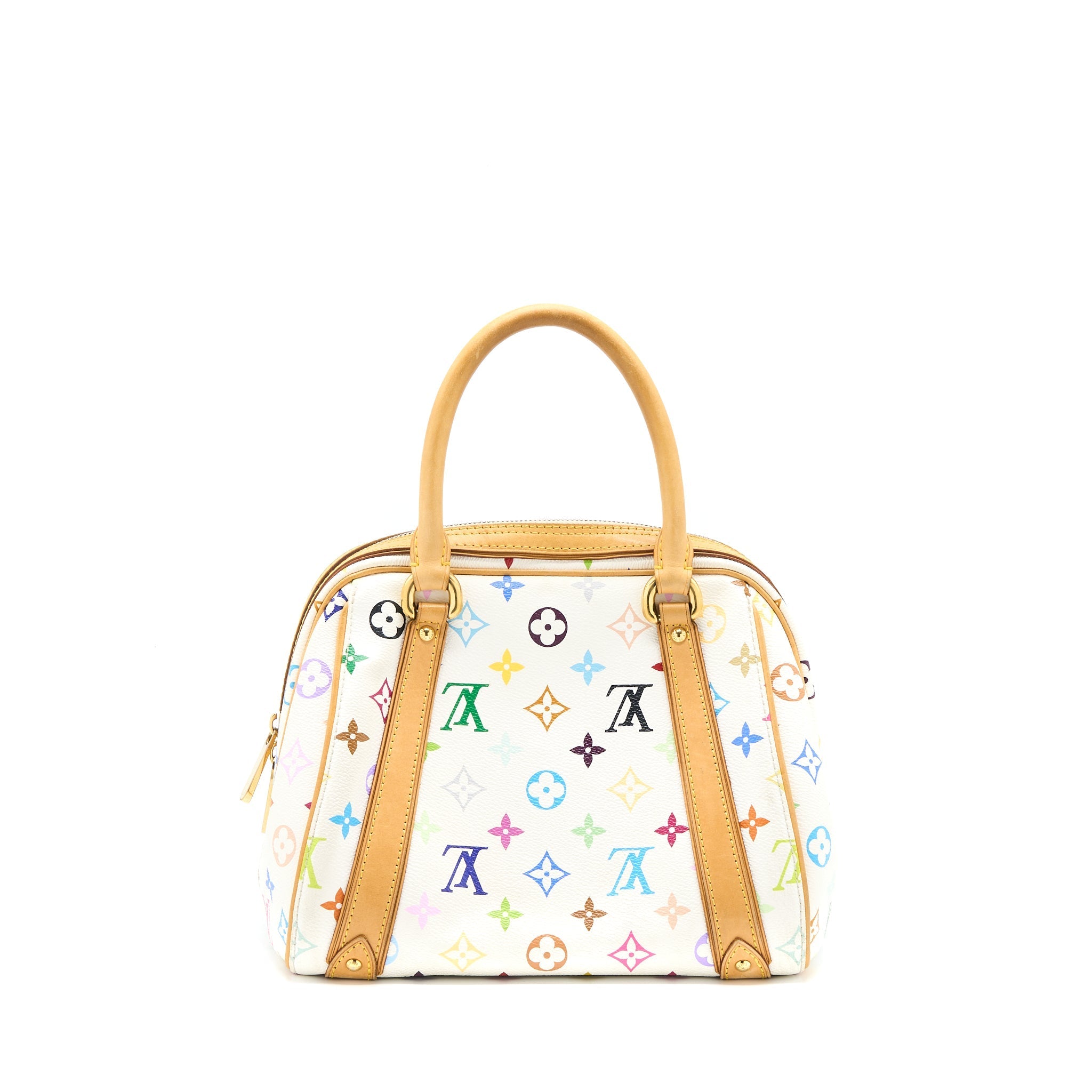 LOUIS VUITTON VINTAGE BOWLING BAG MONOGRAM CANVAS WHITE/MULTICOLOUR GHW