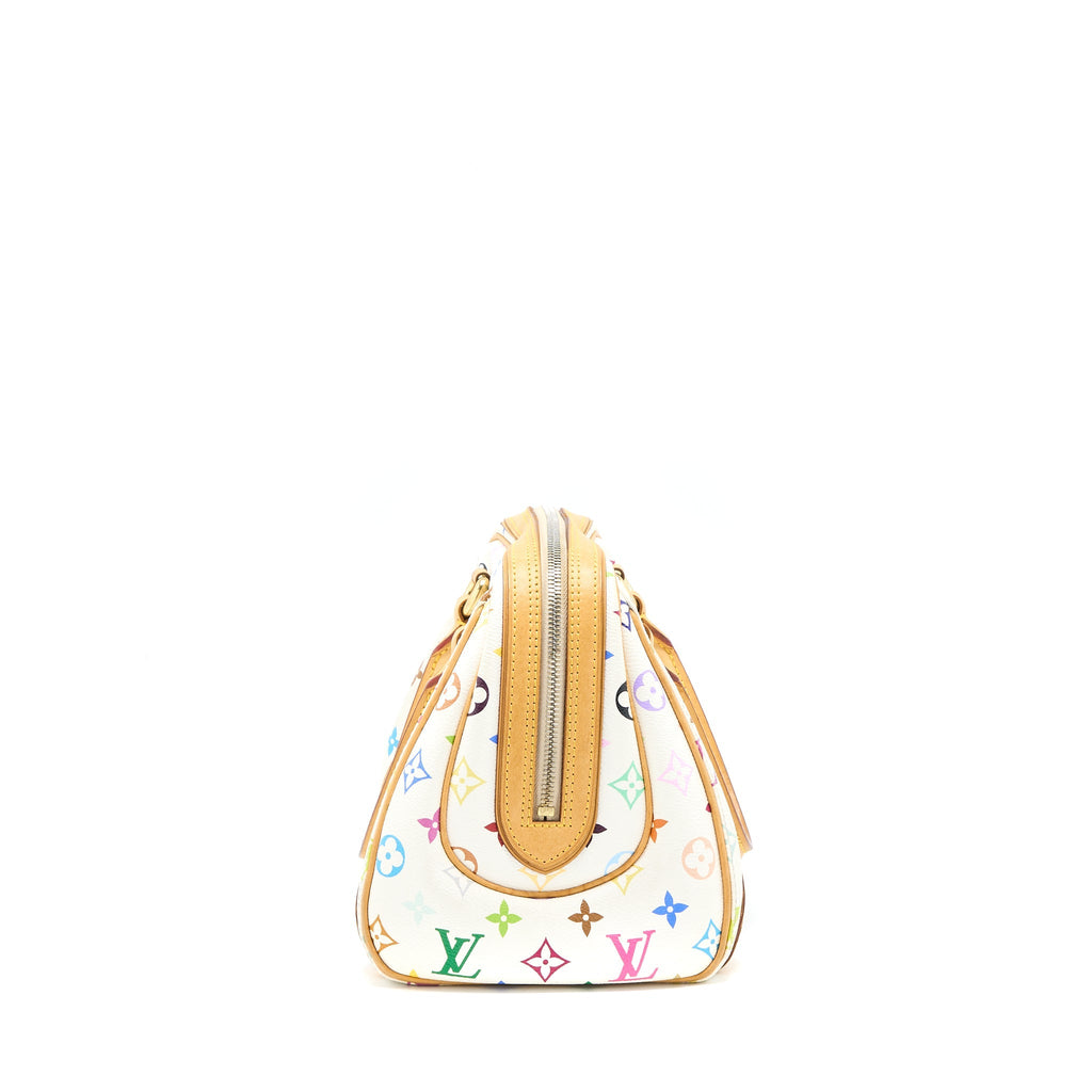 LOUIS VUITTON VINTAGE BOWLING BAG MONOGRAM CANVAS WHITE/MULTICOLOUR GHW