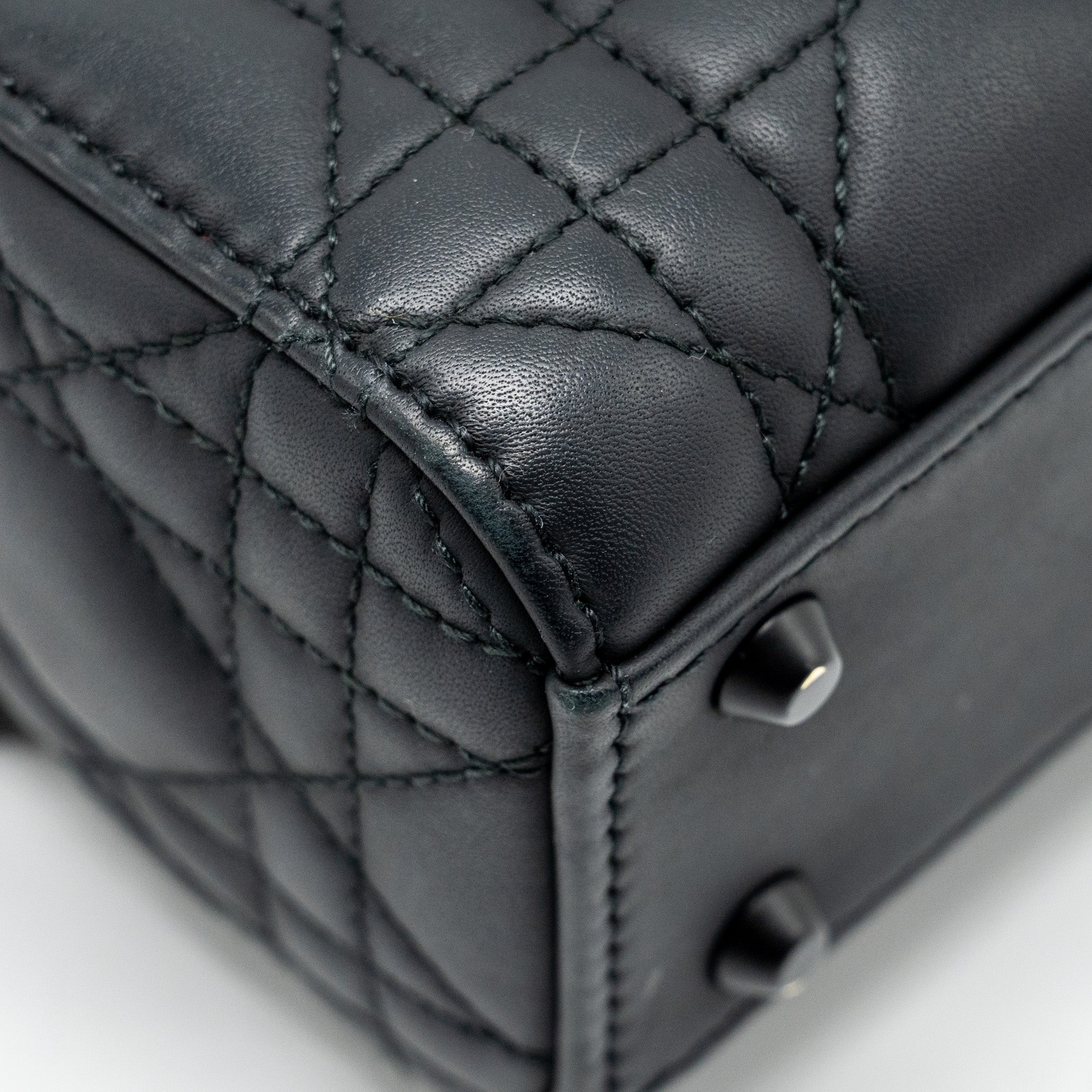 DIOR MINI LADY DIOR CALFSKIN SO BLACK