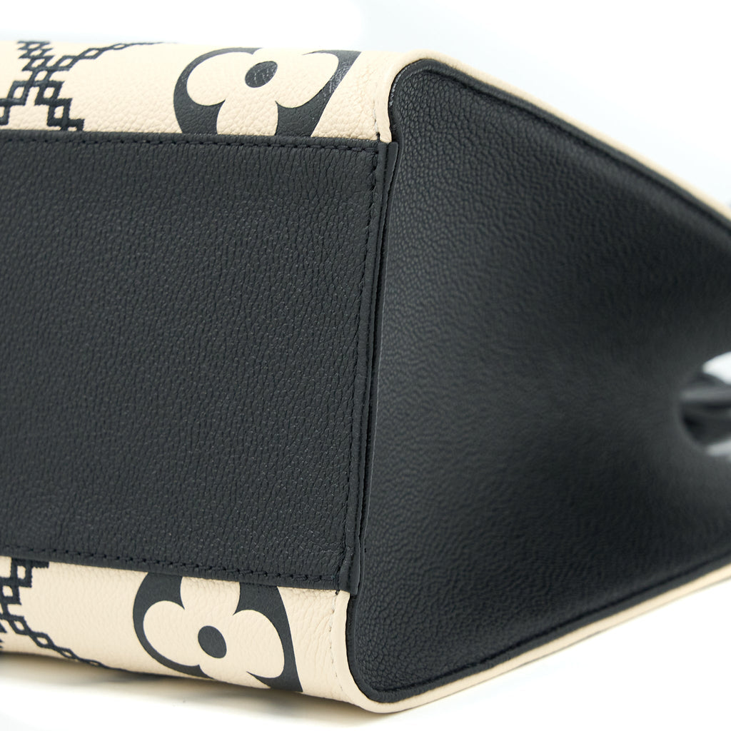 LOUIS VUITTON ONTHEGO MM EMPREINTE CREAM/ BLACK GHW (NEW VERSION)