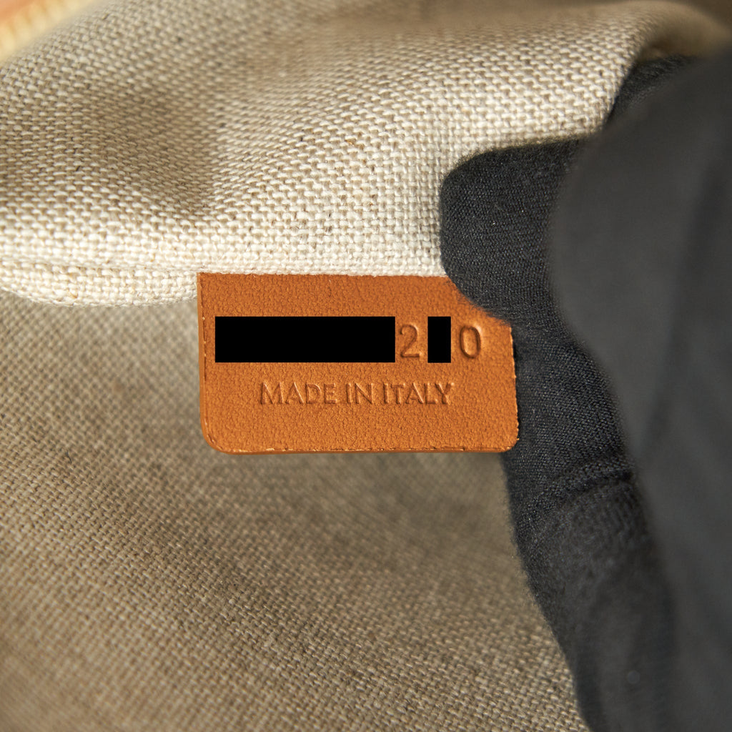 CELINE LOGO ZIP SMALL CANVAS POUCH WITH STRAP