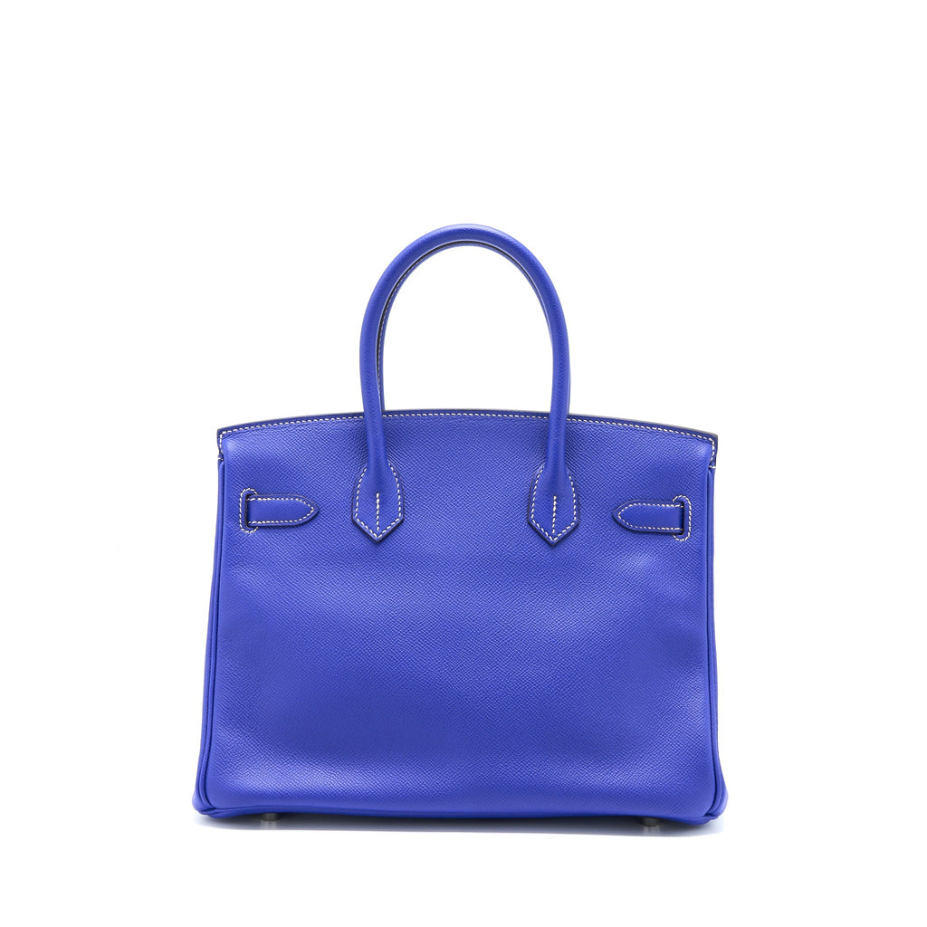 HERMES BIRKIN 30 EPSOM BLUE ELECTRIC / BLUE MYKONOS SHW