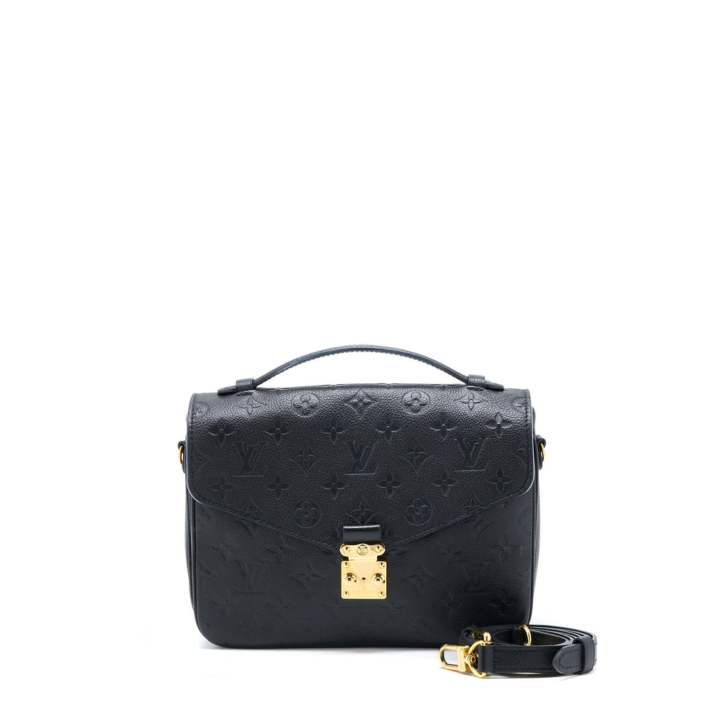 LOUIS VUITTON POCHETTE MÉTIS MONOGRAM EMPREINTE BLACK GHW
