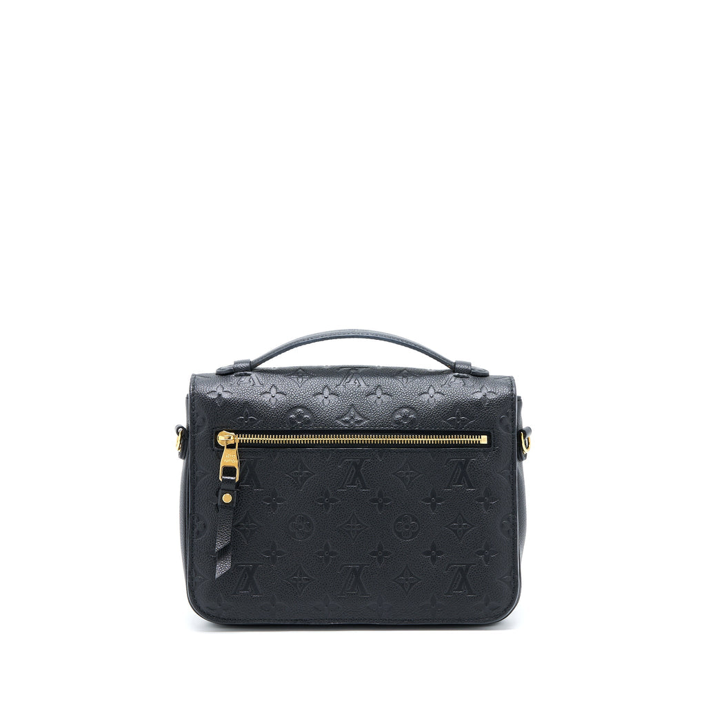 LOUIS VUITTON POCHETTE MÉTIS MONOGRAM EMPREINTE BLACK GHW