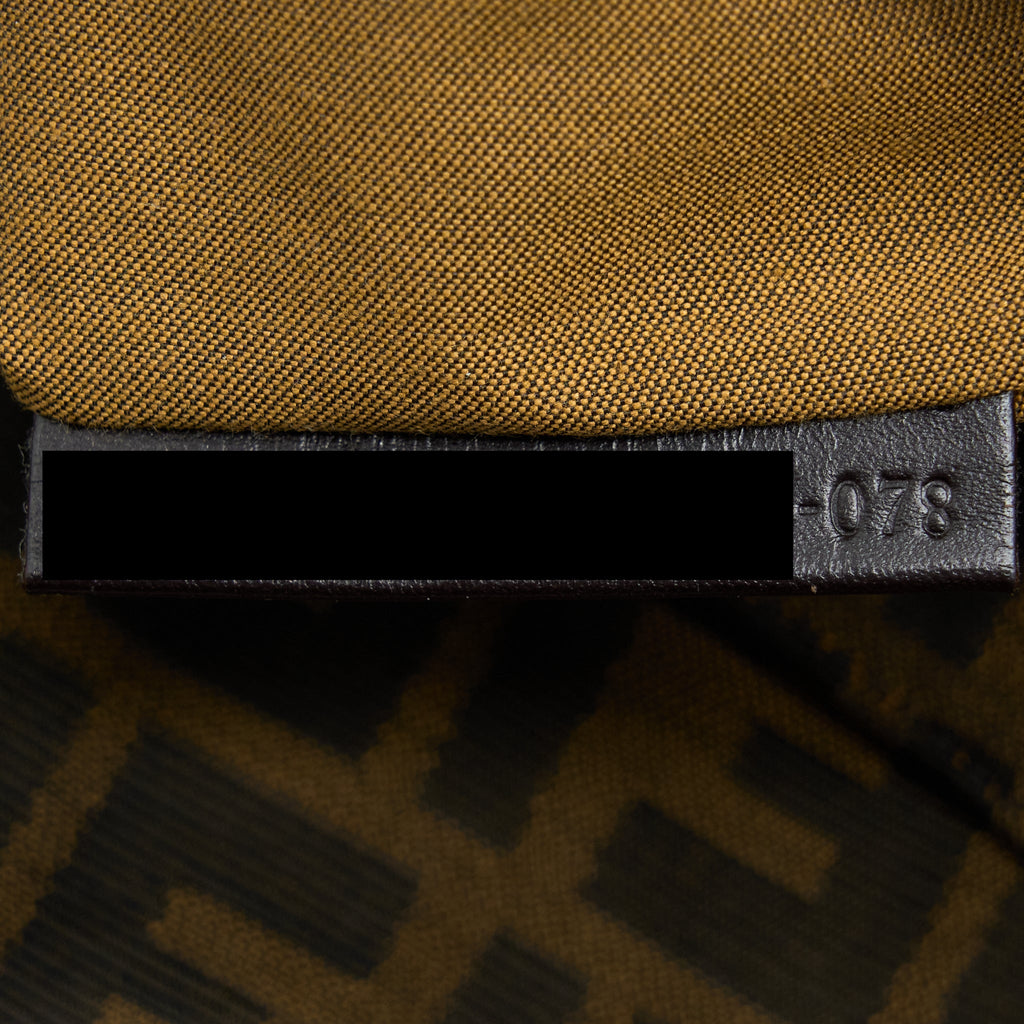 FENDI ZUUCA CHEF FLAP BAG CANVAS GHW