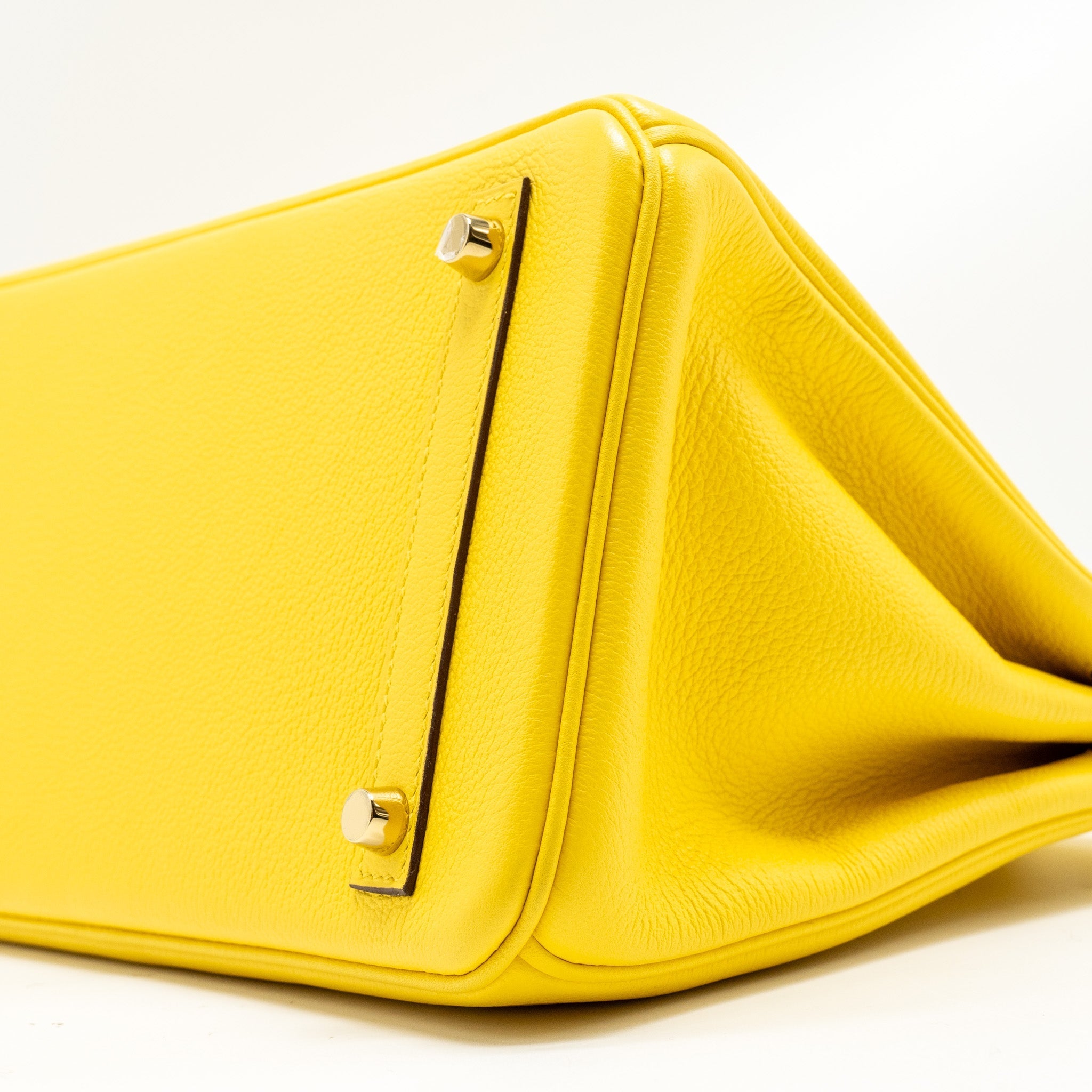 HERMES BIRKIN 30 TAURILLON NOVILLO LEATHER 9O JAUNE DE NAPLES GHW