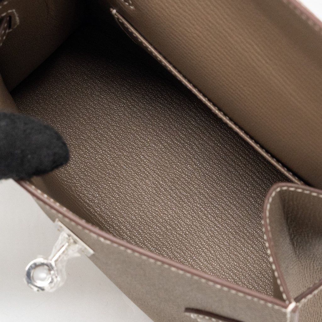 HERMES KELLY SELLIER EN DESORDRE 20 EPSOM ETOUPE SHW