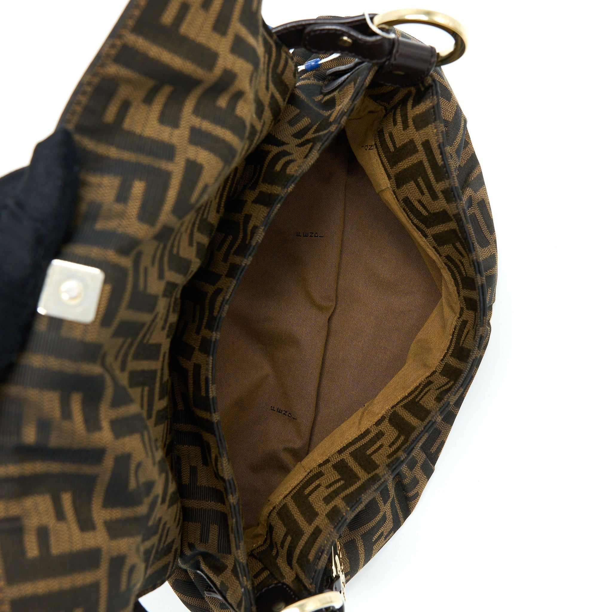 FENDI ZUUCA CHEF FLAP BAG CANVAS GHW